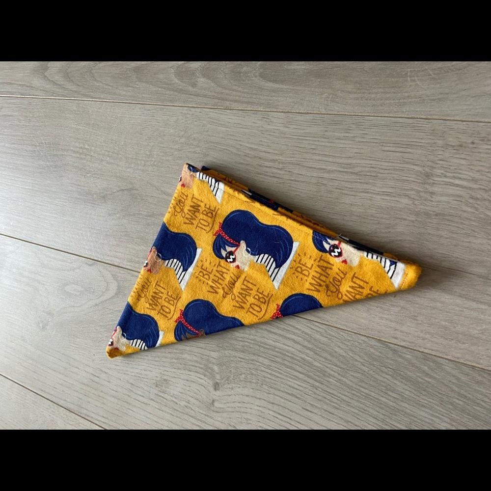 Designer Orange Diversity Women Dog Bandana Size ONE SIZE - 5 Thumbnail