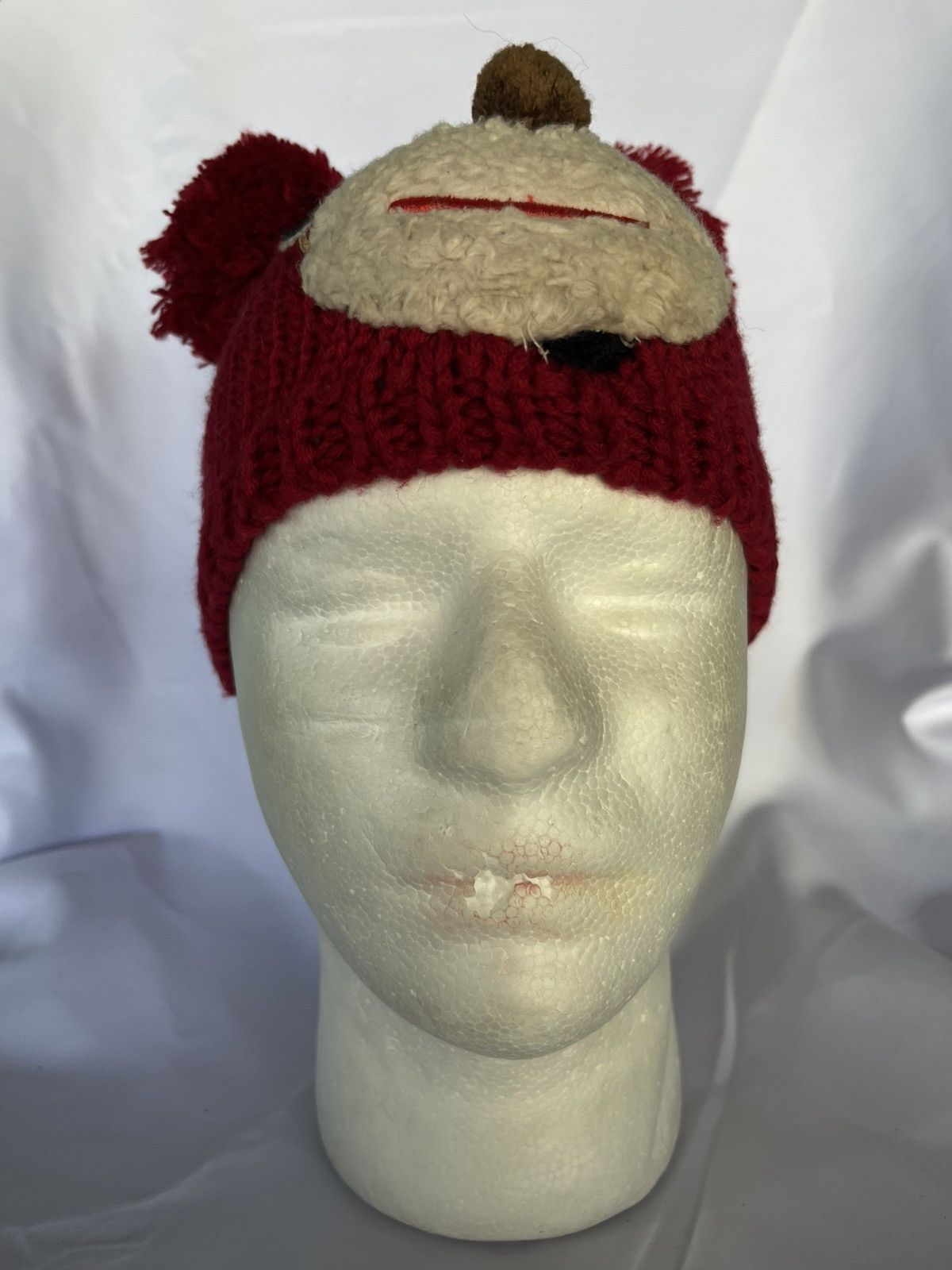 Japanese Brand × Vintage Knitted Crochet Beanie Hast Size ONE SIZE - 1 Thumbnail