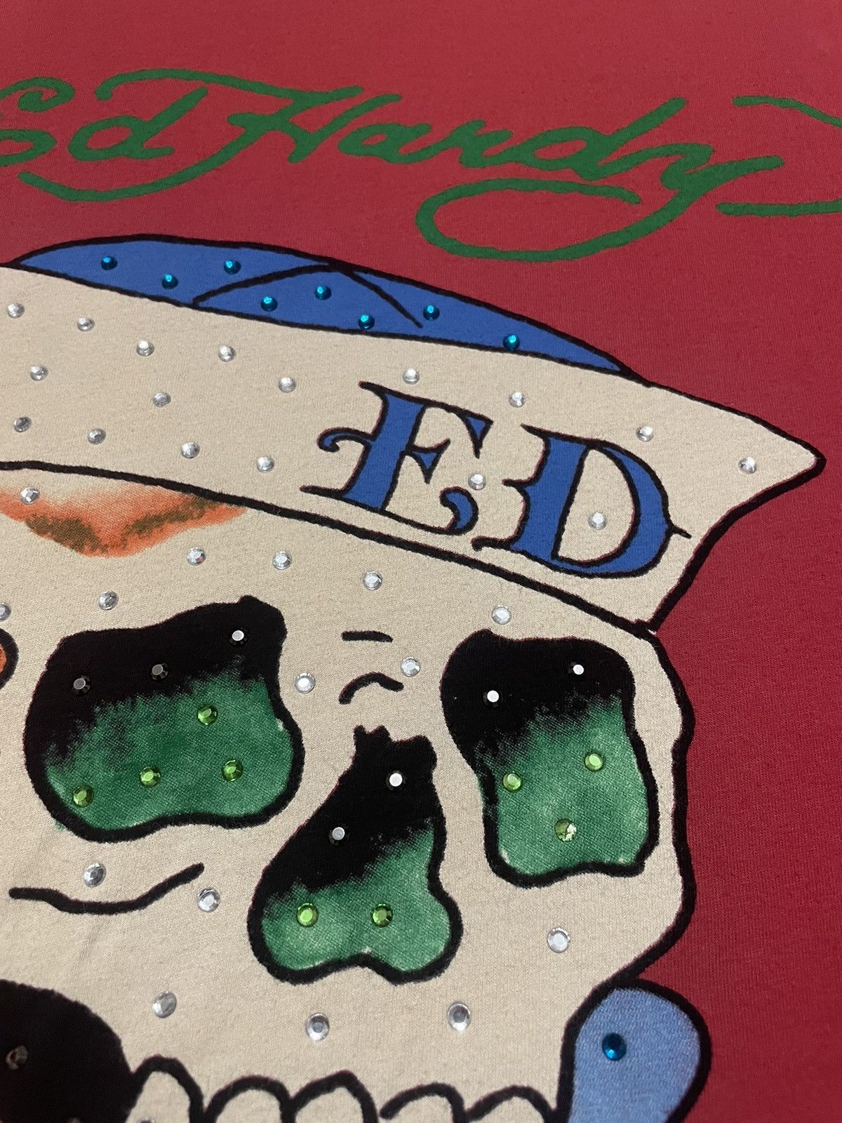 Christian Audigier Vintage Ed Hardy T-shirt Y2K Size US L / EU 52-54 / 3 - 6 Thumbnail