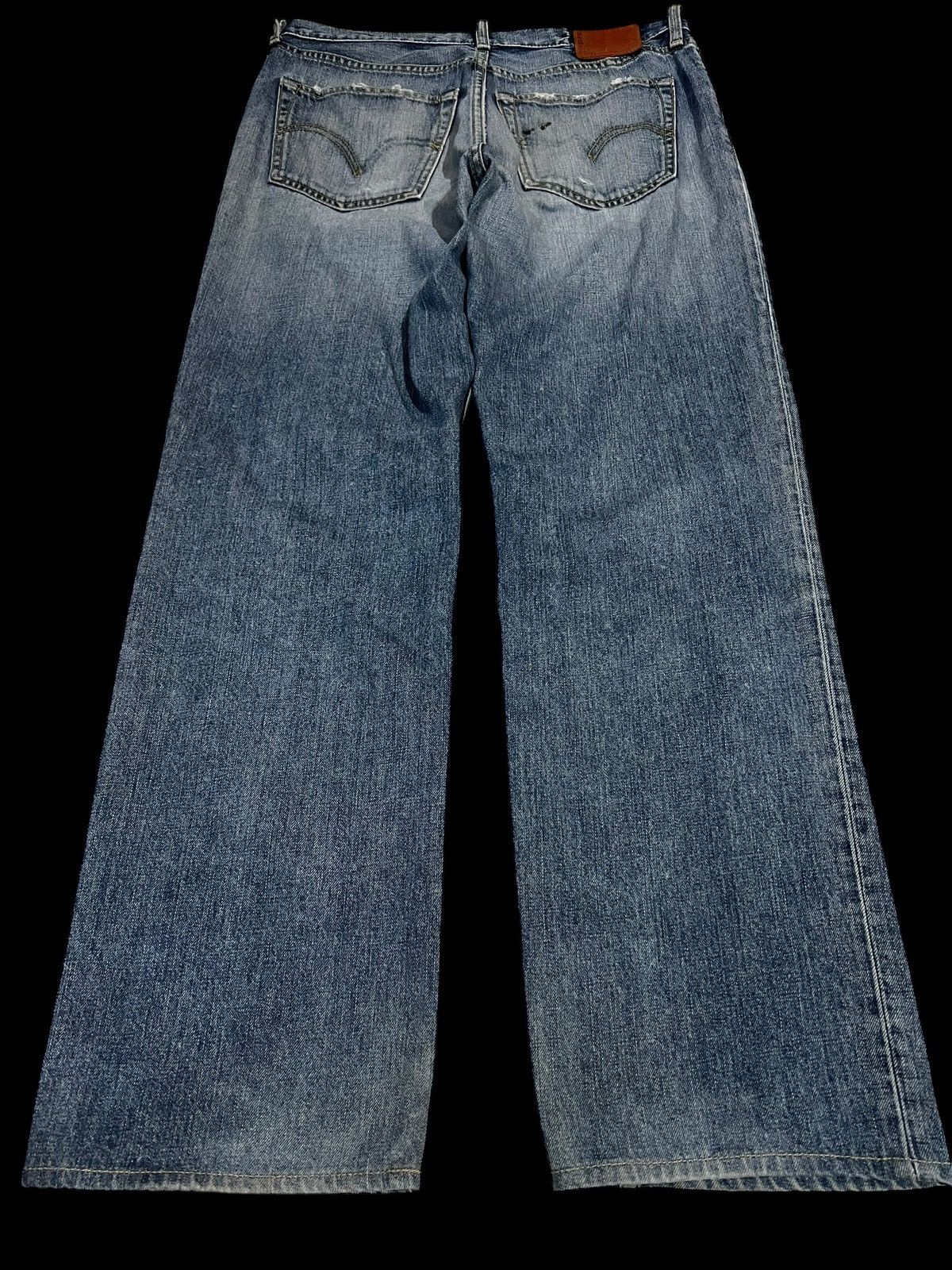 Levi's × Levi's Vintage Clothing 🌈Vintage Levis 502 Distress Light Wash Jean Japan Size US 32 / EU 48 - 2 Thumbnail
