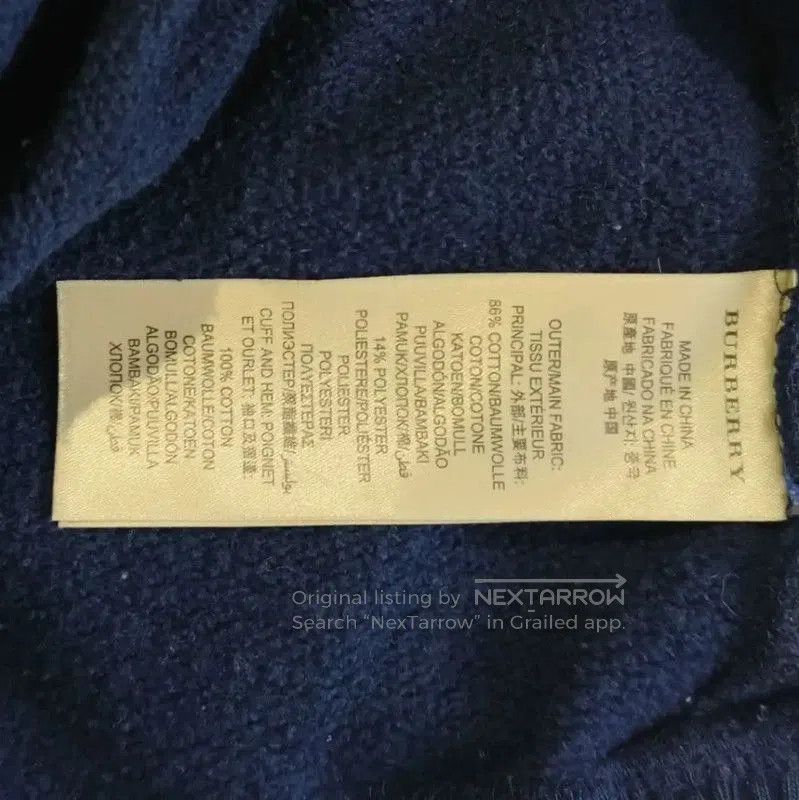 Burberry Burberry Navy Cotton Women's Sweatshirt. Size S / US 4 / IT 40 - 5 Thumbnail