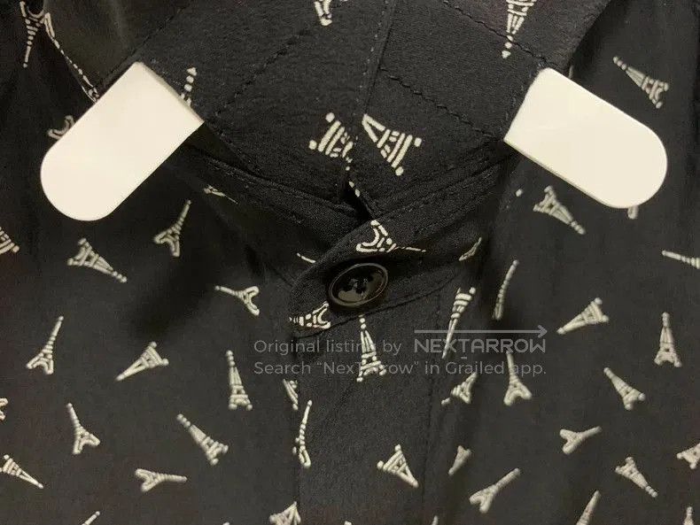 Saint Laurent Paris Saint Laurent SLP 19FW Silk Paris Shirt. Size US L / EU 52-54 / 3 - 6 Thumbnail