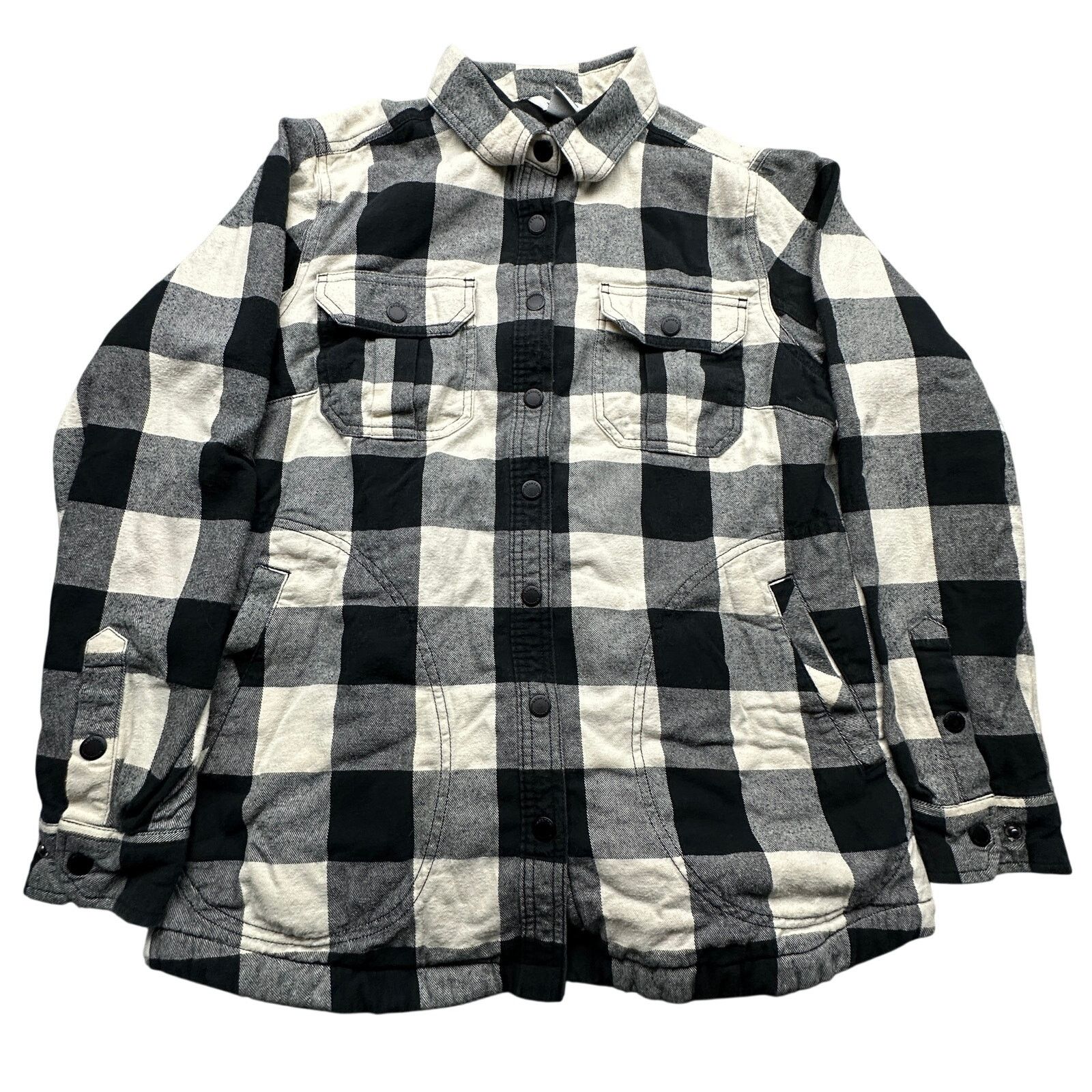 Duluth Trading Company Duluth Fleece Lined Buffalo Check Flannel Shirt Women Medium Size M / US 6-8 / IT 42-44 - 1 Thumbnail