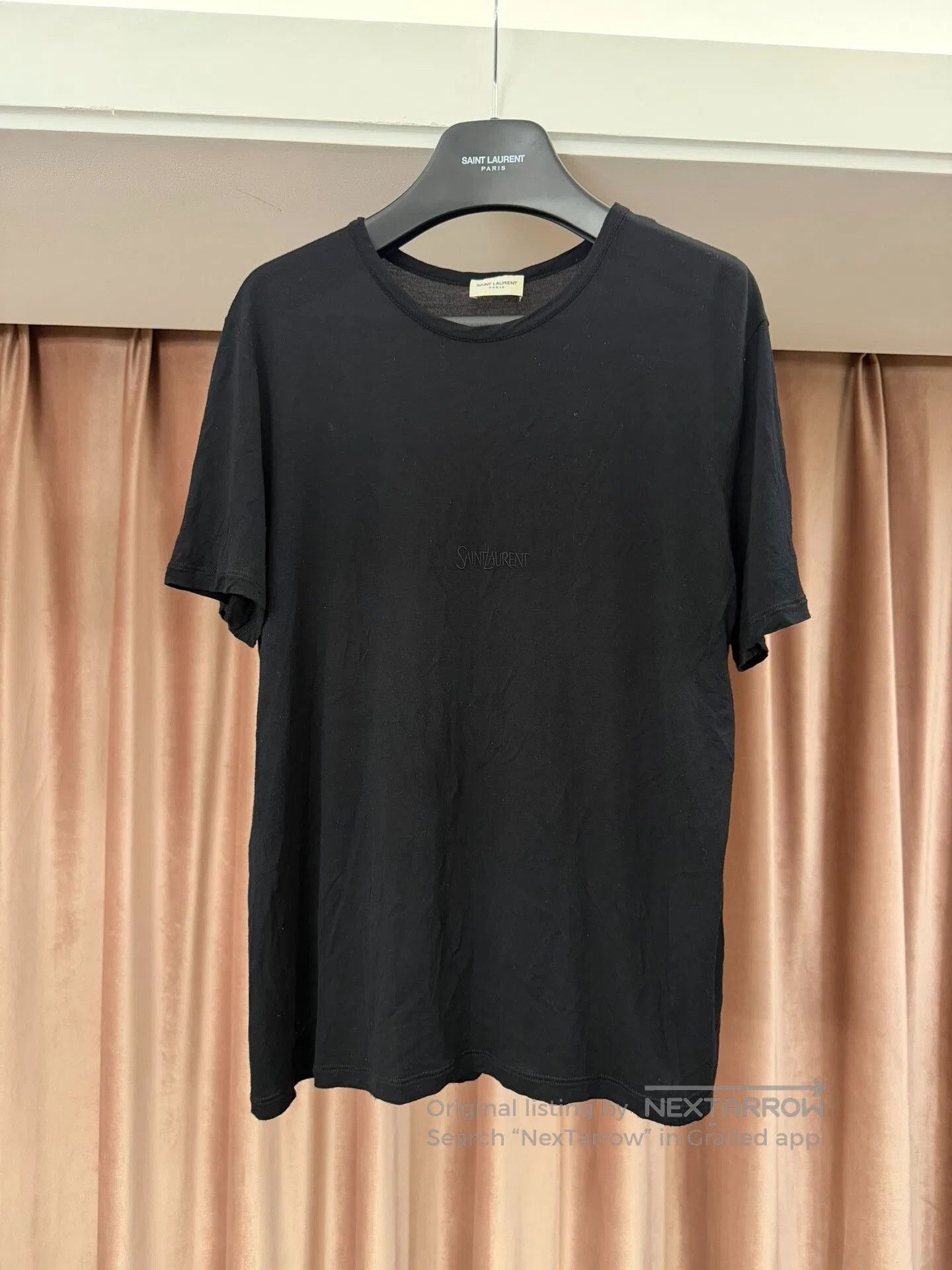 Saint Laurent Paris Saint Laurent Black Short Sleeve Tee. Size US L / EU 52-54 / 3 - 2 Thumbnail