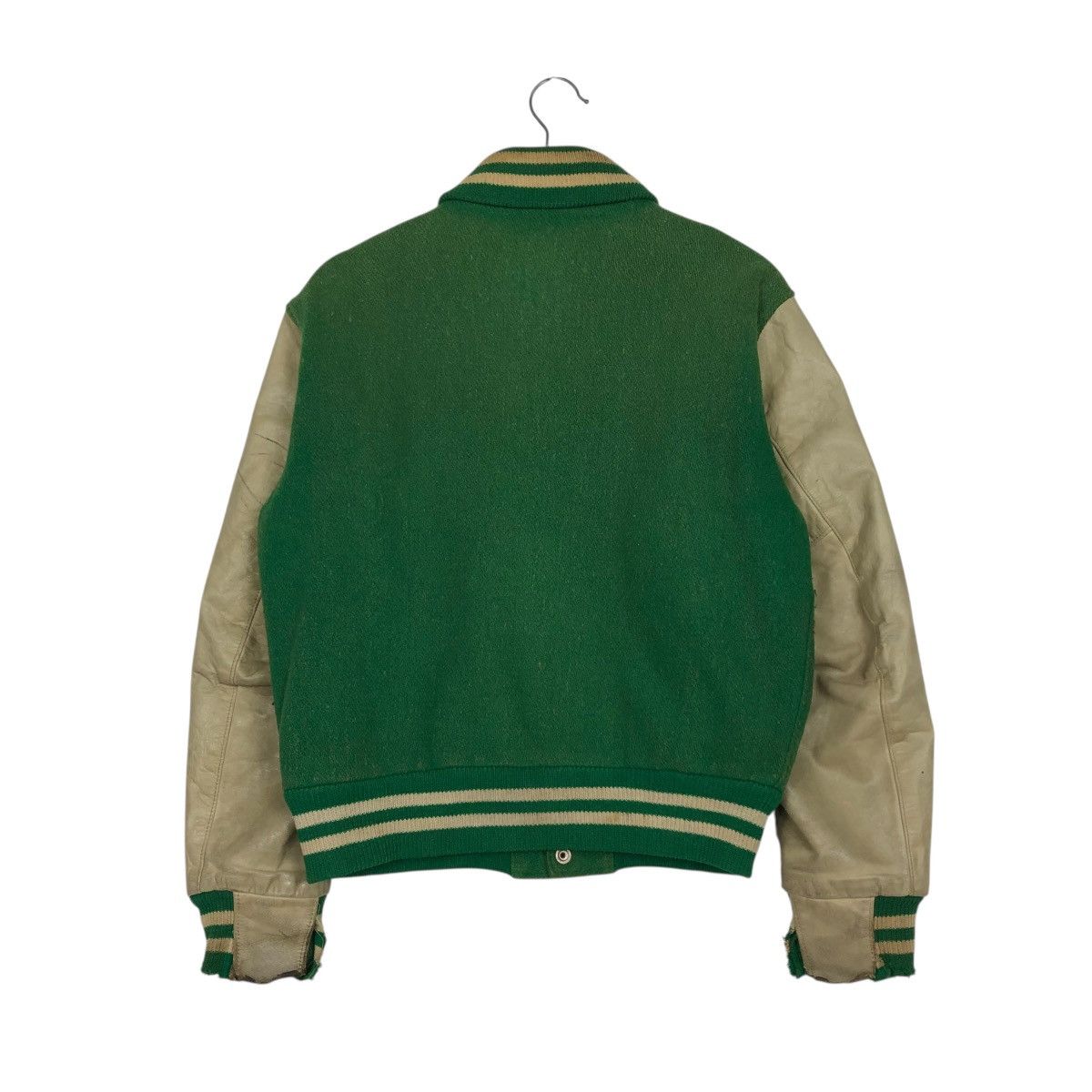 Golden Bear 🔥VINTAGE VARSITY LEATHER JACKET GOLDEN BEAR MADE IN USA Size US S / EU 44-46 / 1 - 10 Thumbnail