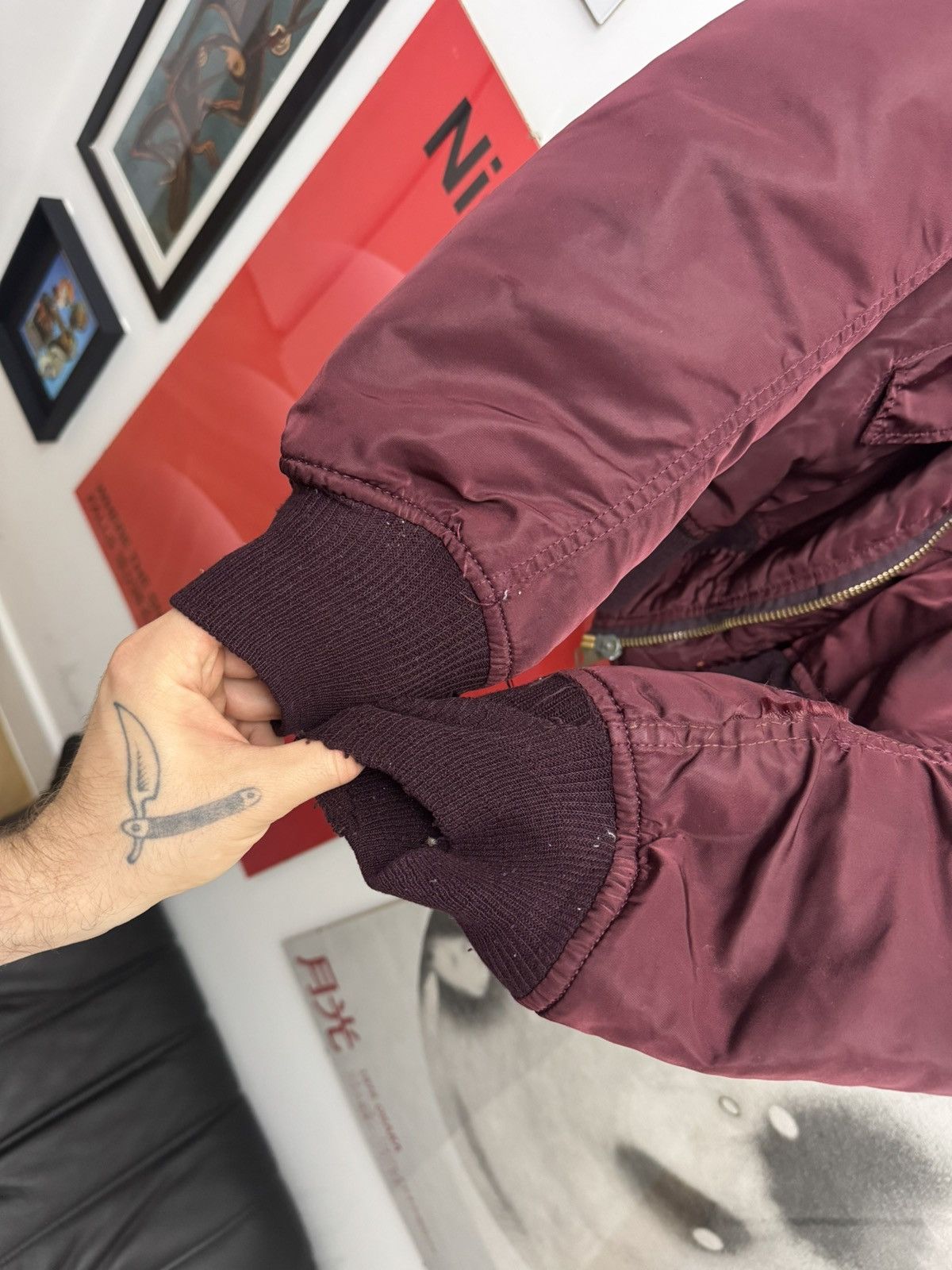 Alpha Industries Alpha Industries Ma1 Flyer Vintage 90s Bomber Jacket Boxy Size US XL / EU 56 / 4 - 7 Thumbnail