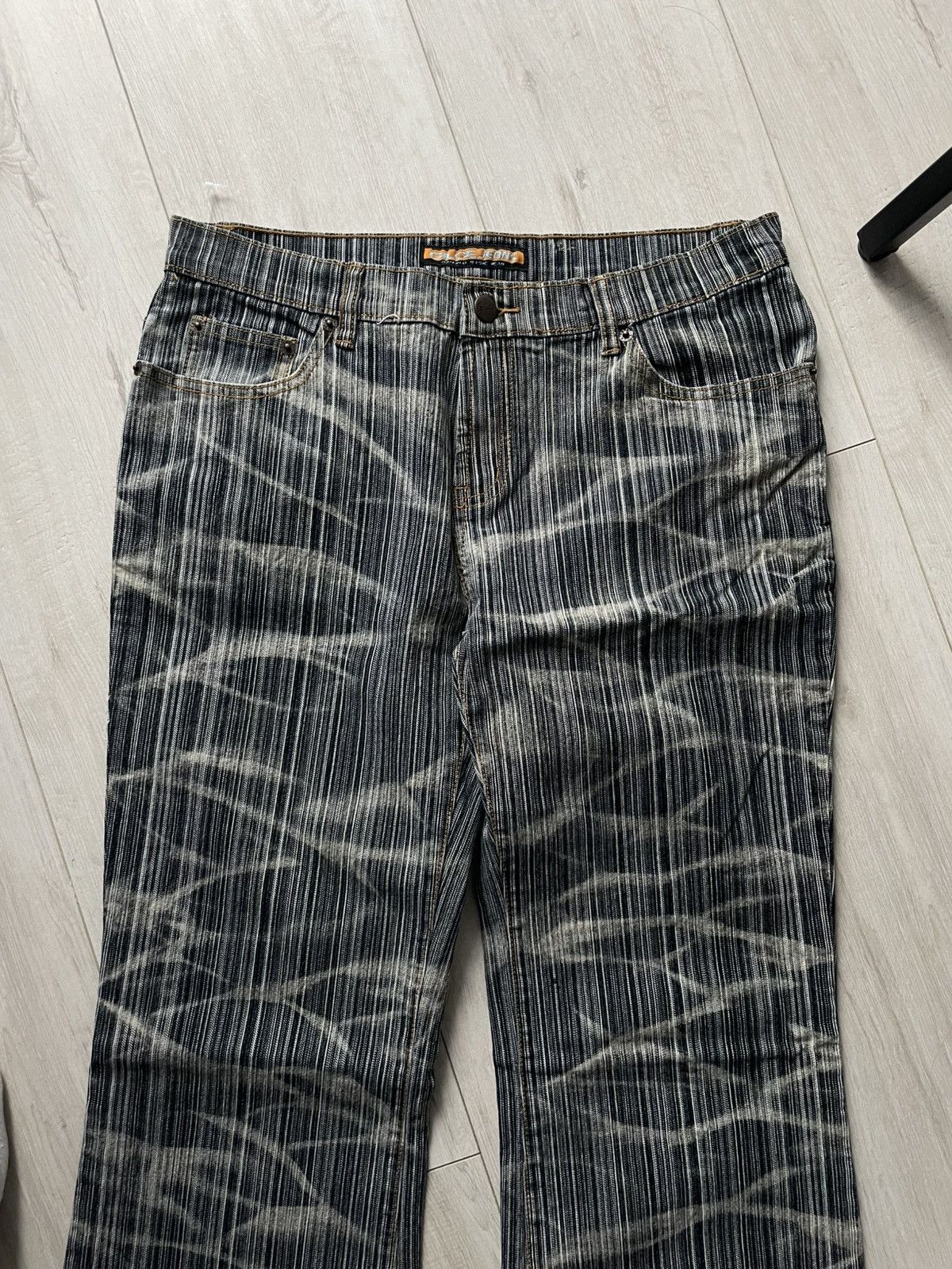 Japanese Brand Vintage Flared Bootcut 90’s GLCE Denim Jeans Japan RARE Size 27" / US 4 / IT 40 - 3 Thumbnail