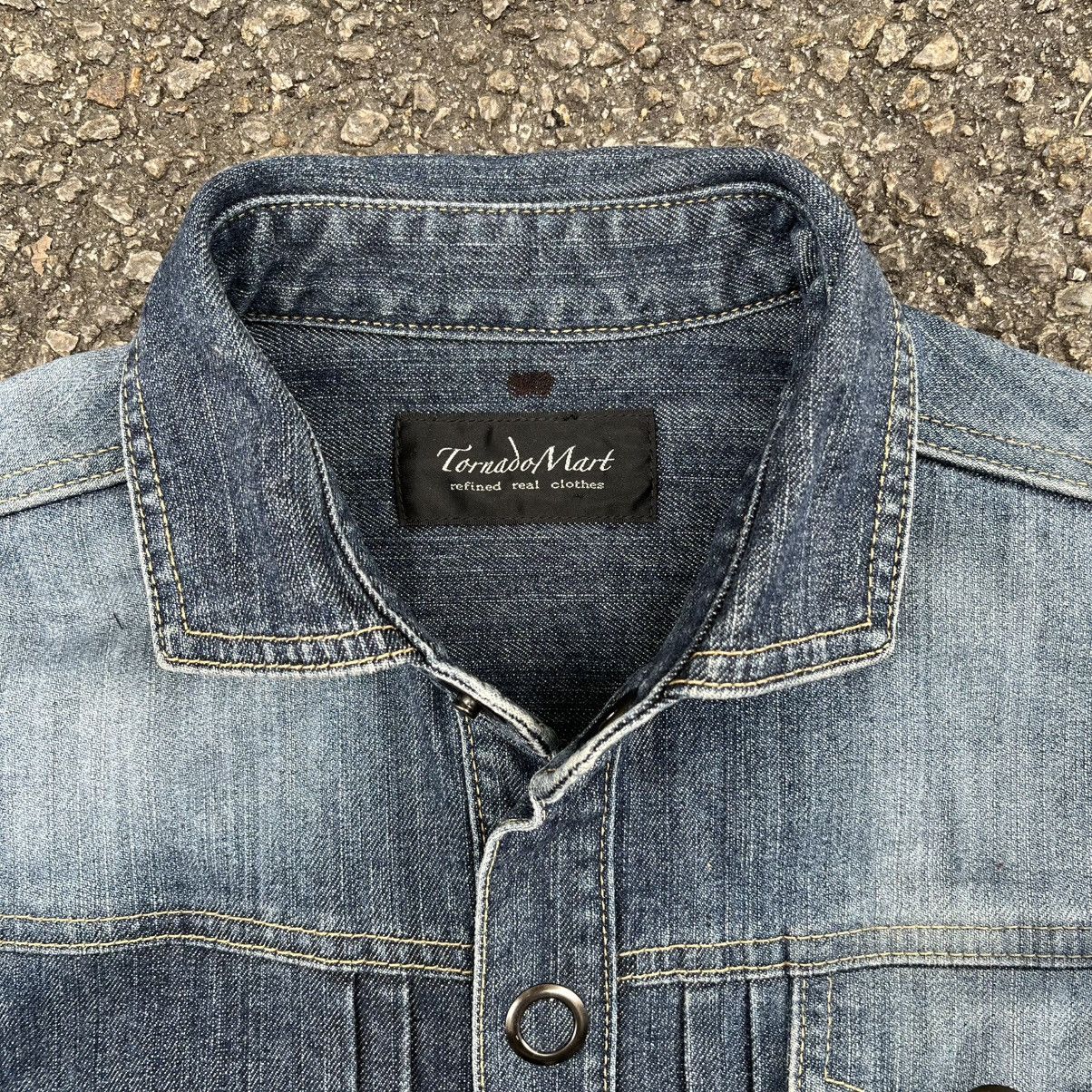 Tornado Mart RARE‼️Vintage Japanese Tornado Mart Denim Jacket Clawmark Size US L / EU 52-54 / 3 - 6 Thumbnail