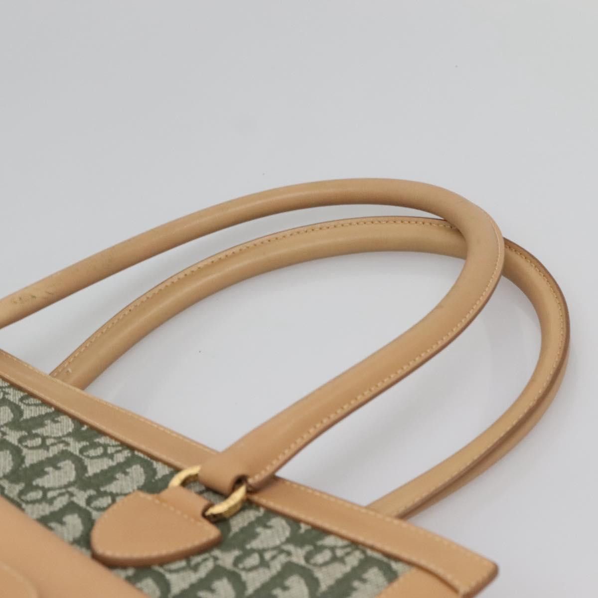 Dior DIOR Trotter Canvas Hand Bag Khaki Gold Size ONE SIZE - 8 Thumbnail