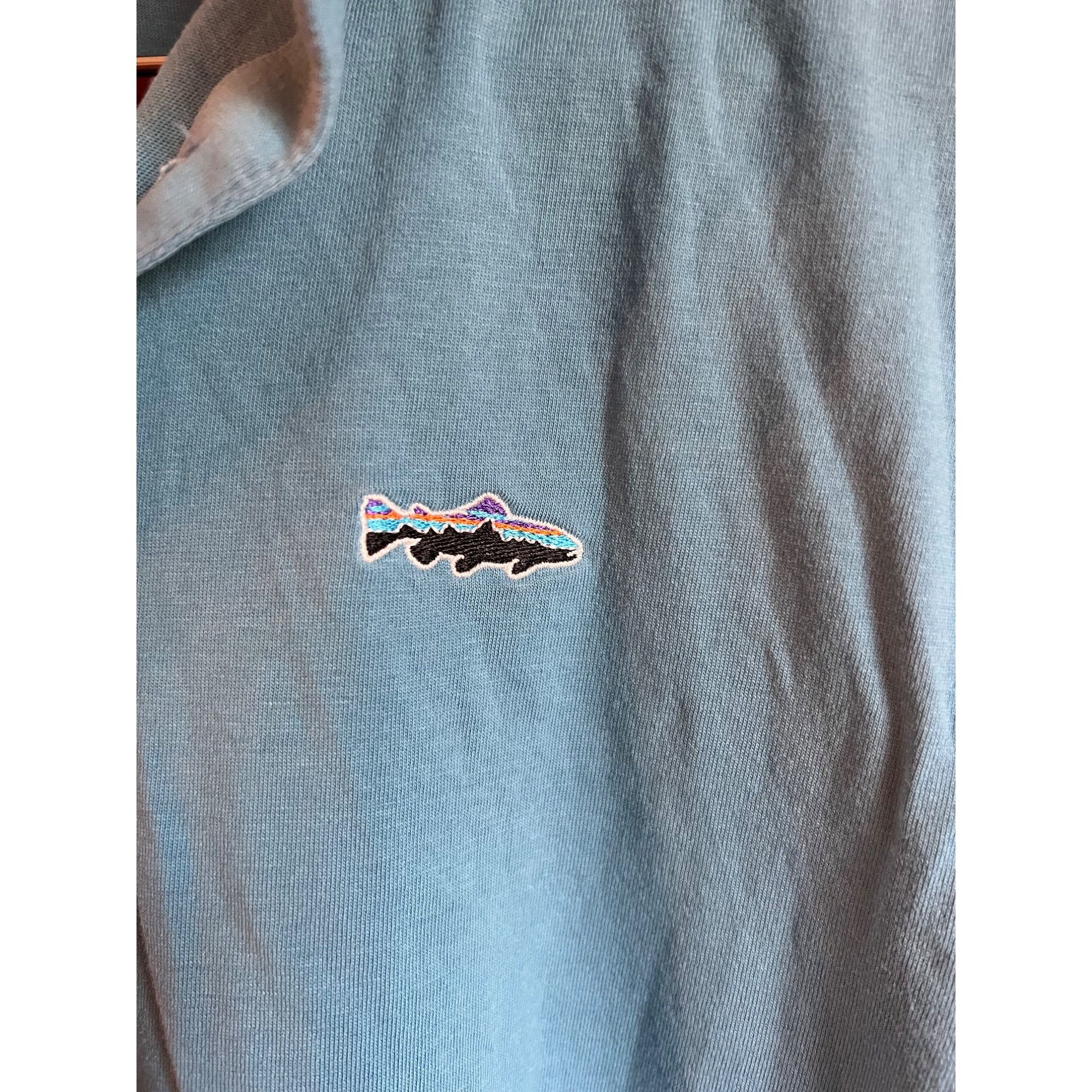 Patagonia Patagonia Fish Polo Shirt - Size L Size US L / EU 52-54 / 3 - 3 Thumbnail