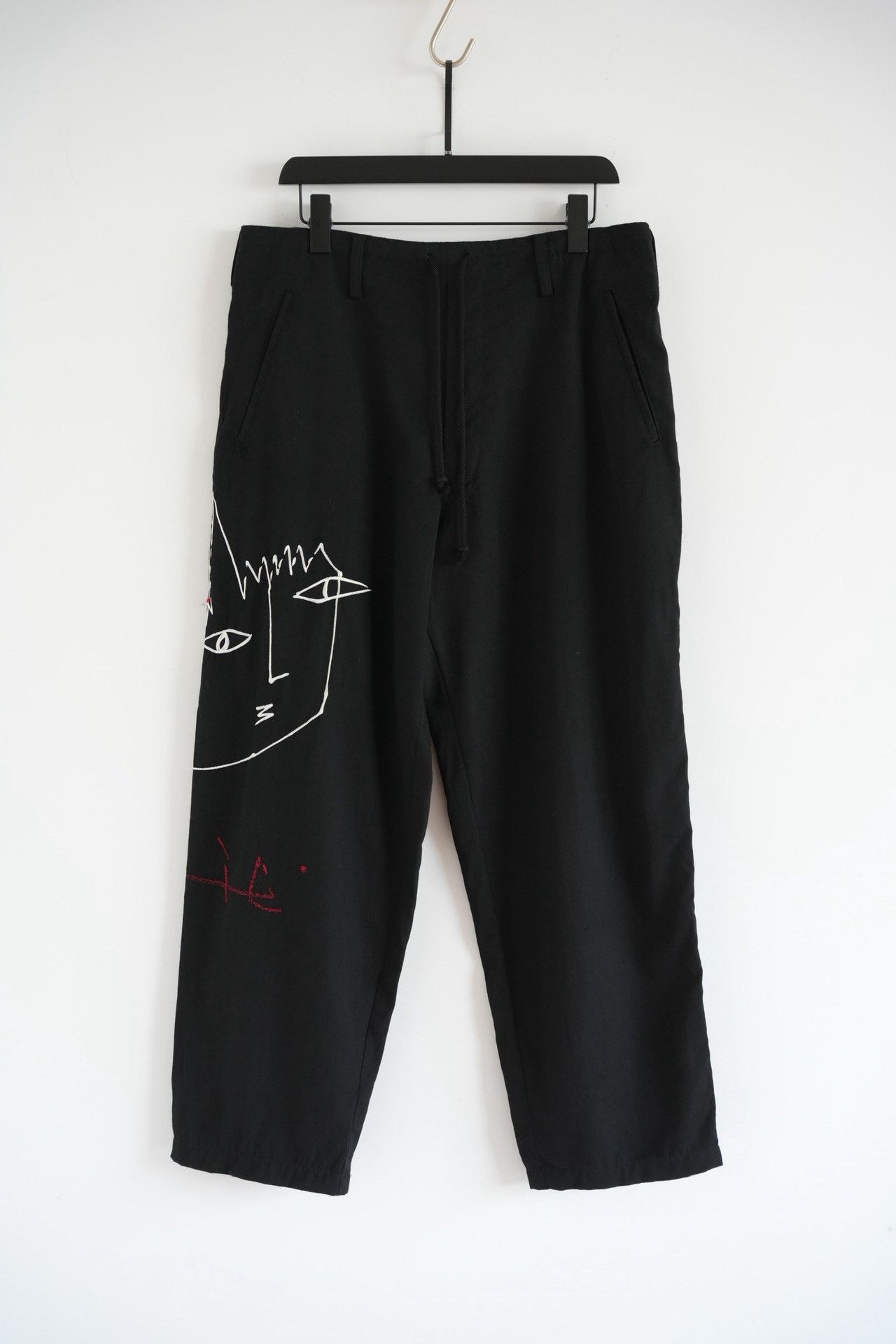 Yohji Yamamoto 22ss Artistic Embroidered Pants