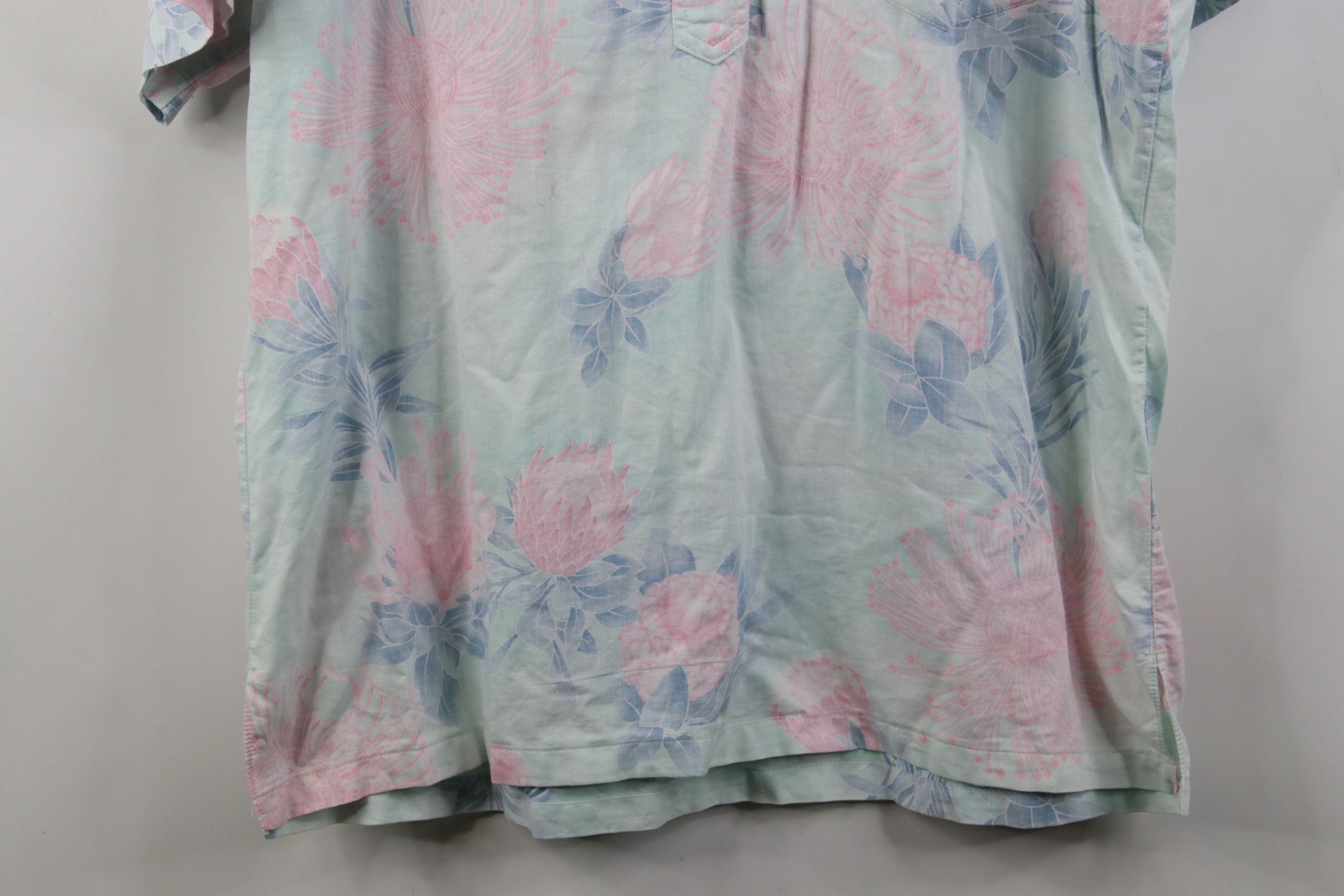 Vintage Vintage 90s Streetwear Flower Button Down Polo Shirt USA Size US XL / EU 56 / 4 - 3 Thumbnail