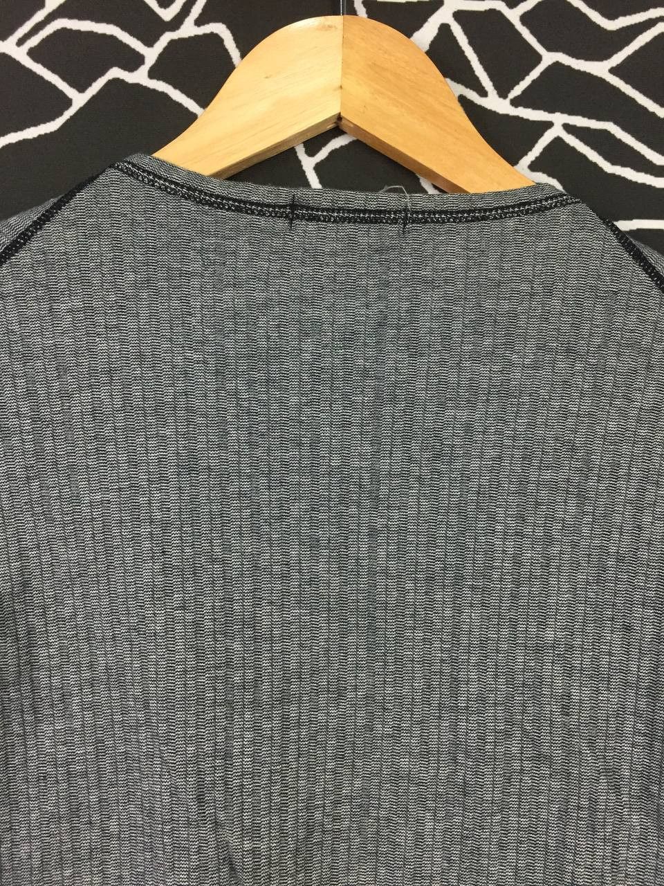 Allegri Vtg Allegri Ribbed Knit V-Neck Long Sleeve Designer Tee Size US M / EU 48-50 / 2 - 5 Thumbnail