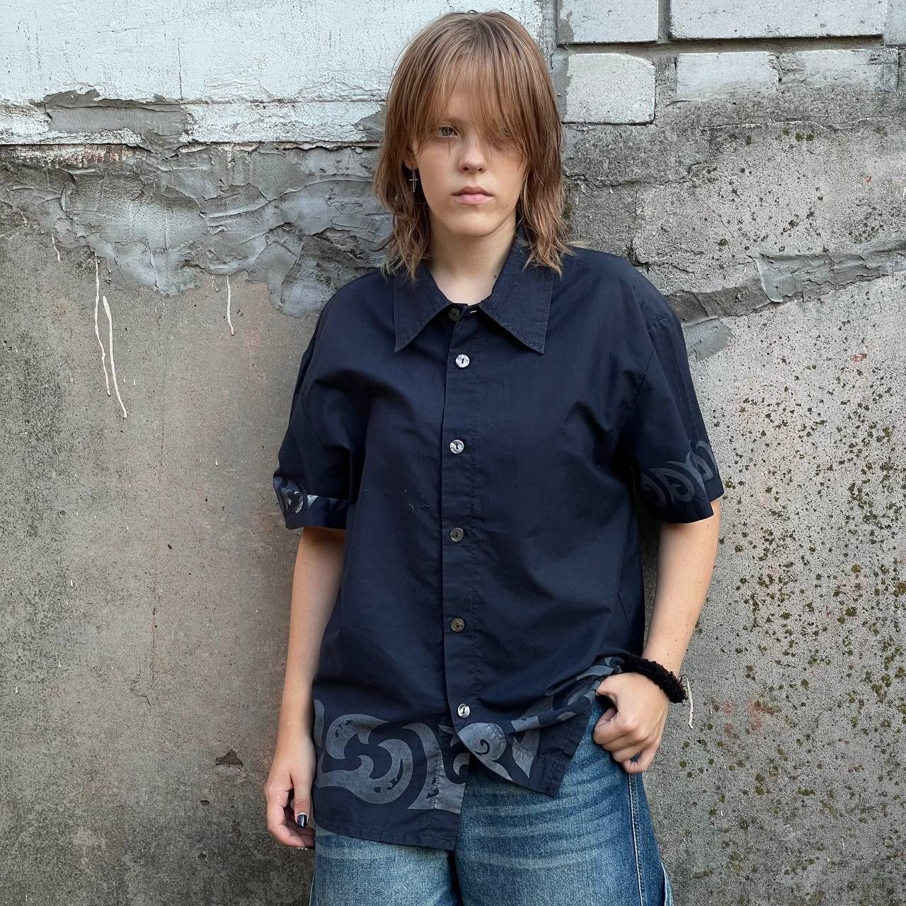 Japanese Brand × Vintage Vintage Japanese Style Shirts Button Up Y2K Amplification Size US M / EU 48-50 / 2 - 1 Thumbnail