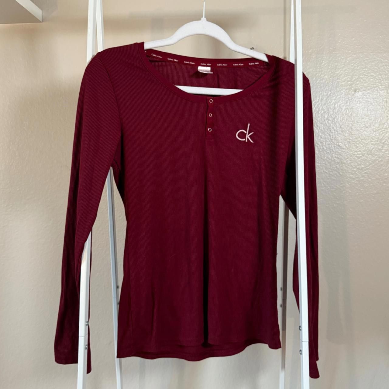 Calvin Klein calvin klein matching long sleeve and fleece pants pajamas Size ONE SIZE - 1 Thumbnail