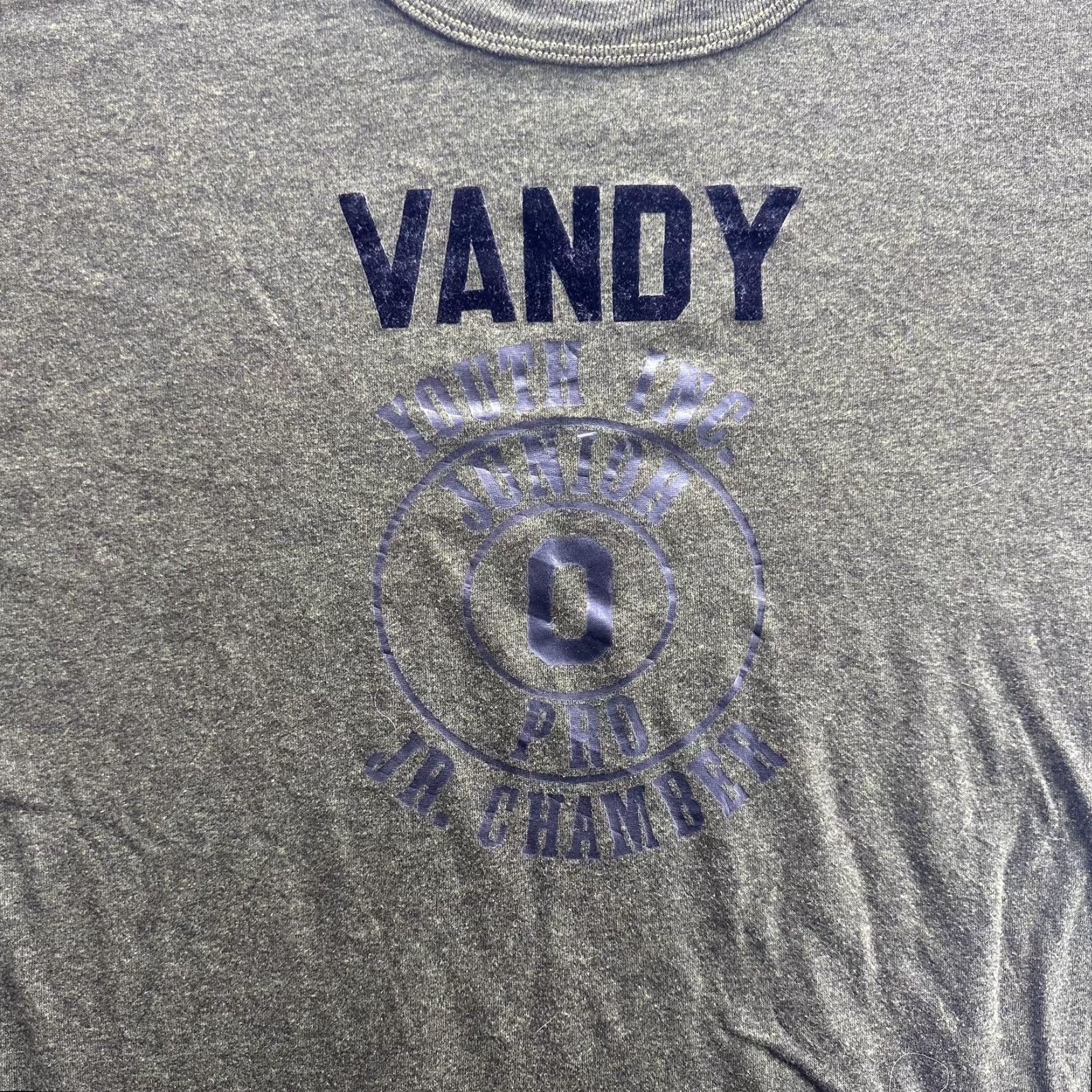 Russell Athletic VINTAGE Russell Athletic VANDY Shirt Mens L Heather Green 90s College Crew Neck Short Sleeve Graphic Tee Size US L / EU 52-54 / 3 - 2 Thumbnail
