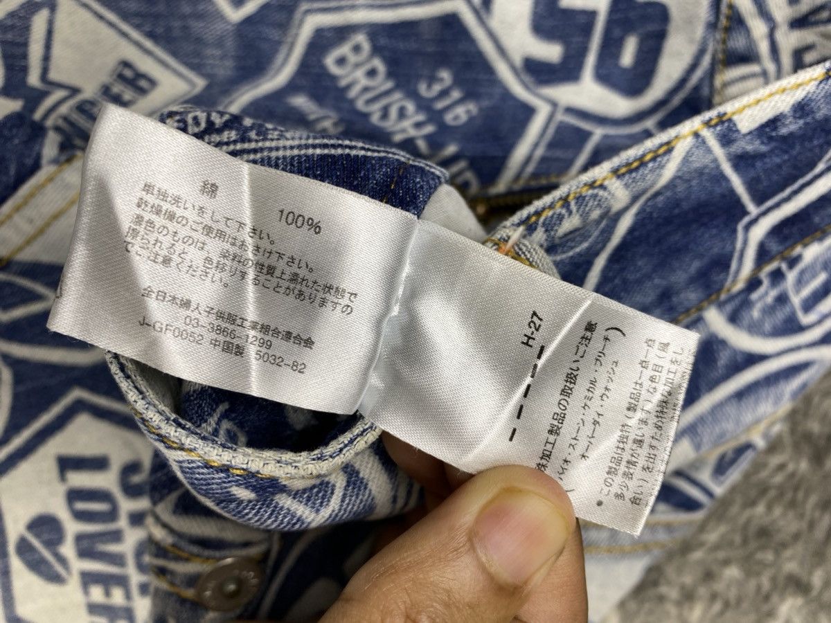 Beauty Beast × If Six Was Nine × Japanese Brand Japanese Surf Girls Oahu Northshore Fullprinted Denim Size 31" - 9 Thumbnail