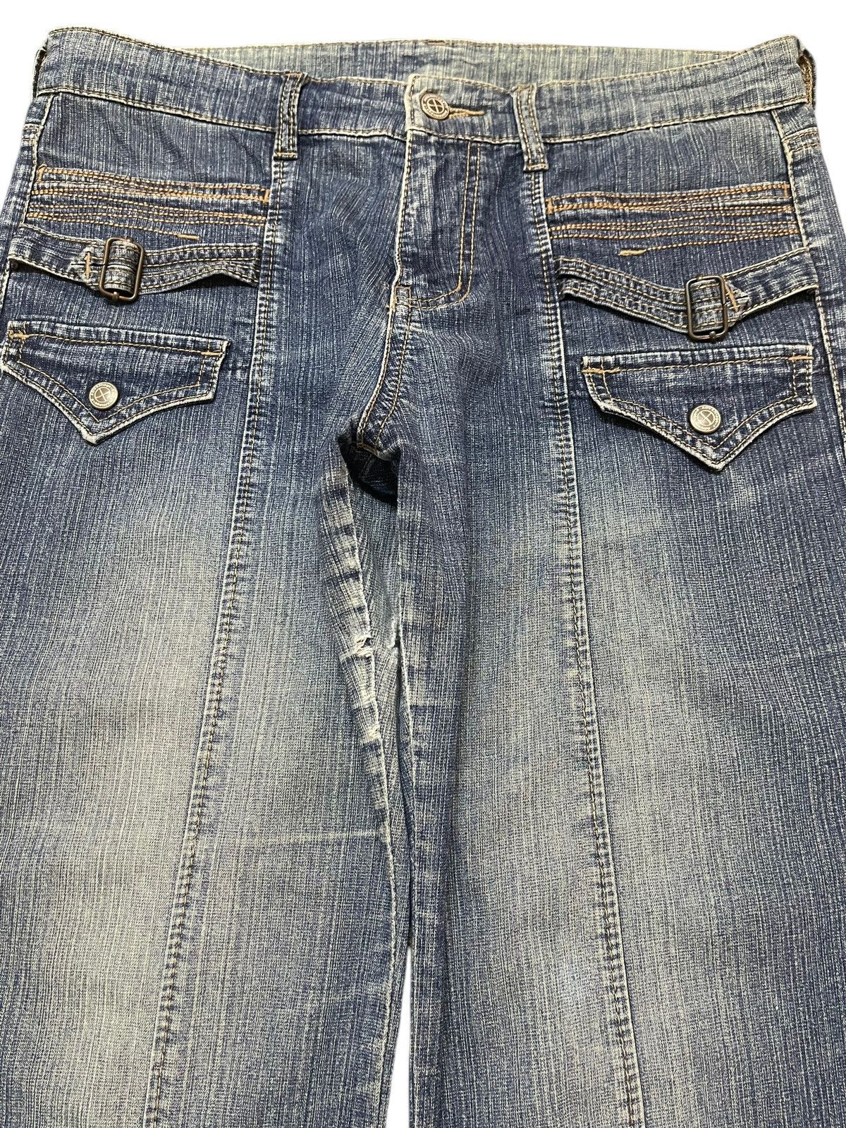 Hysteric Glamour Vintage Japanese Brand Faded Wash Avant Garde Wide Leg Size US 32 / EU 48 - 3 Thumbnail