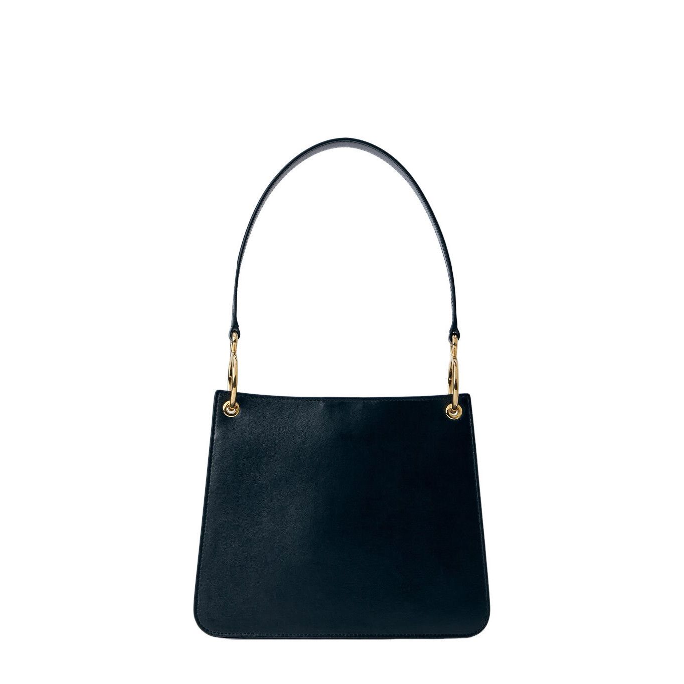 Jil Sander JIL SANDER Black Structured Leather Shoulder Bag New & Authe Size ONE SIZE - 2 Thumbnail