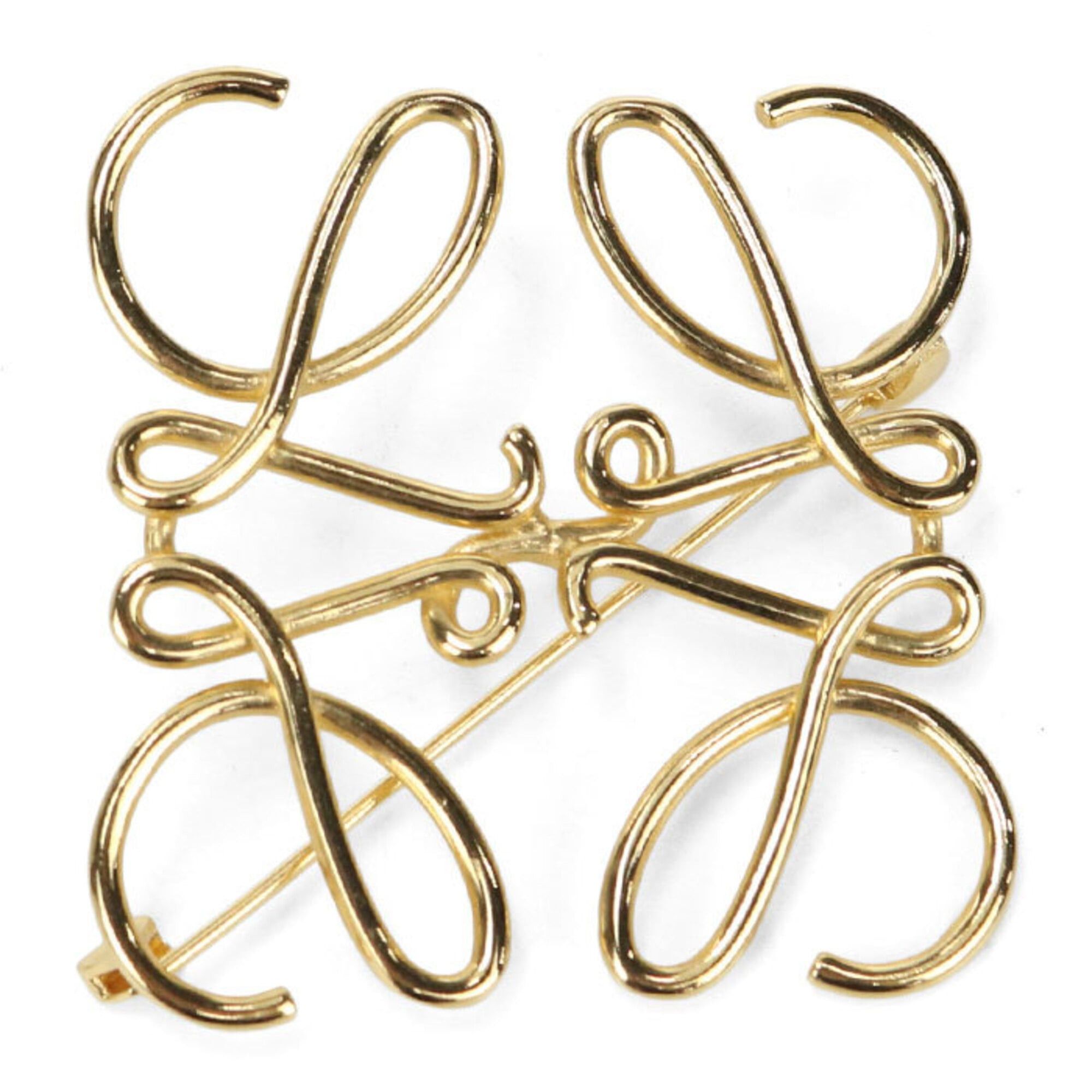 Loewe LOEWE Anagram Brooch for Women, Gold Size ONE SIZE - 1 Thumbnail