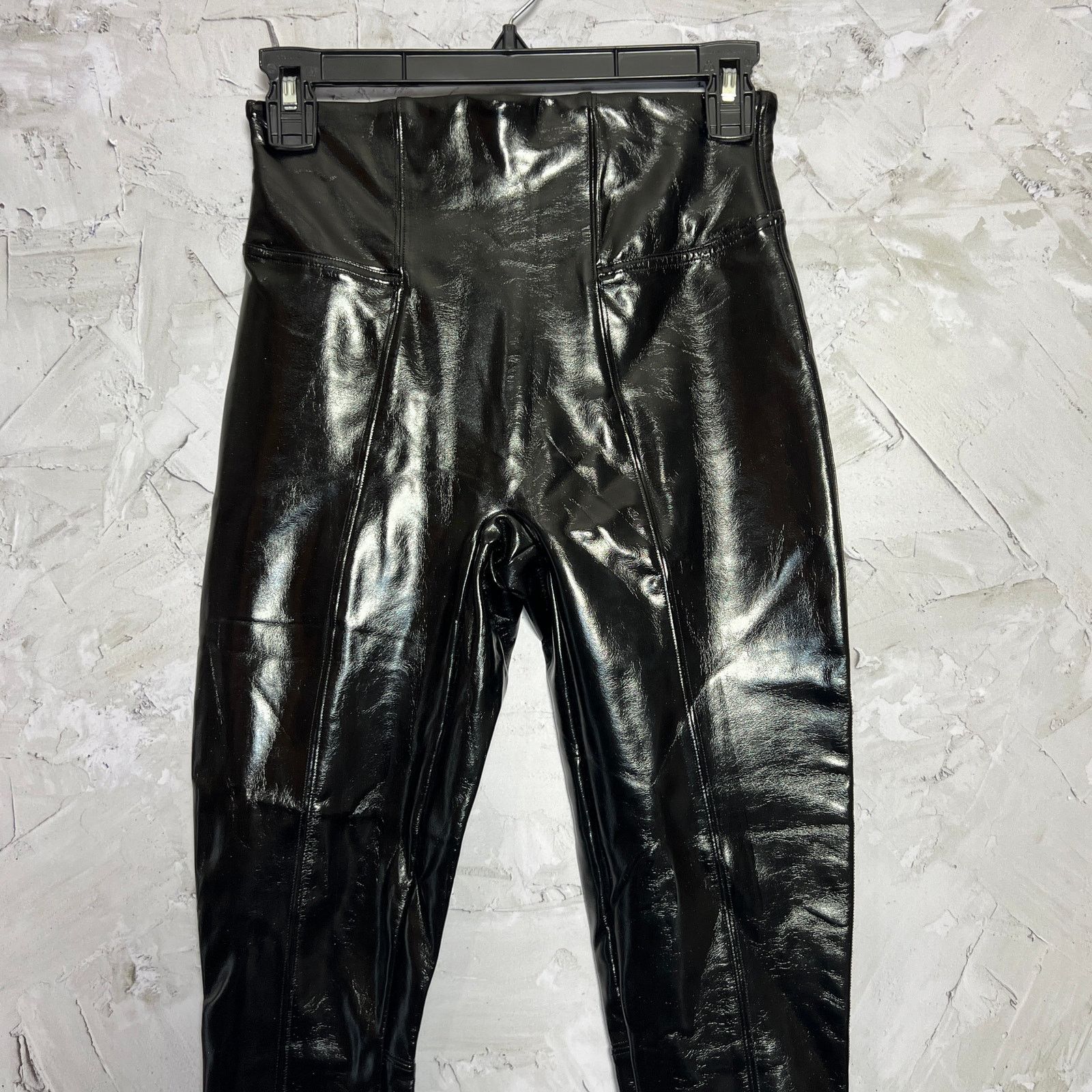 Spanx SPANX Faux Patent Leather Leggings Black Shiny Size S Size 27" / US 4 / IT 40 - 6 Thumbnail