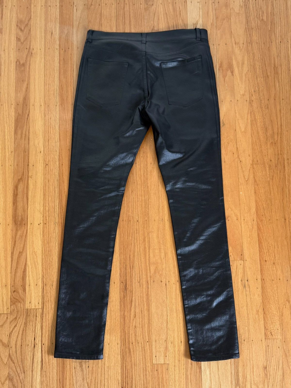 Saint Laurent Paris SAINT LAURENT FW20 OIL WAX DENIM Size US 31 - 2 Thumbnail
