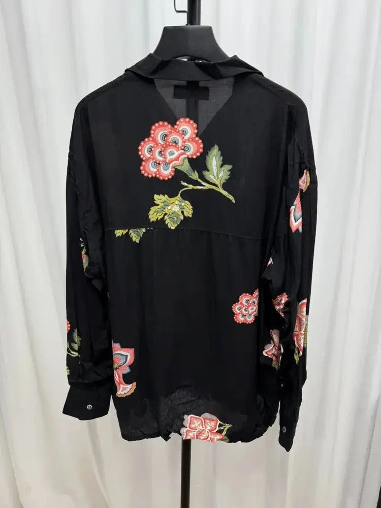 Yohji Yamamoto Sz 3 Yohji Yamamoto Y's Flower Print Shirt Size US L / EU 52-54 / 3 - 4 Thumbnail