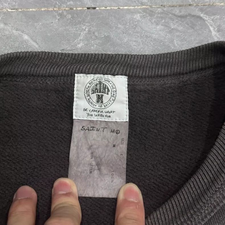 Saint Michael SAINT Michael Washed Machi Sweatshirt Long Sleeve 2504-Next Size US L / EU 52-54 / 3 - 5 Thumbnail