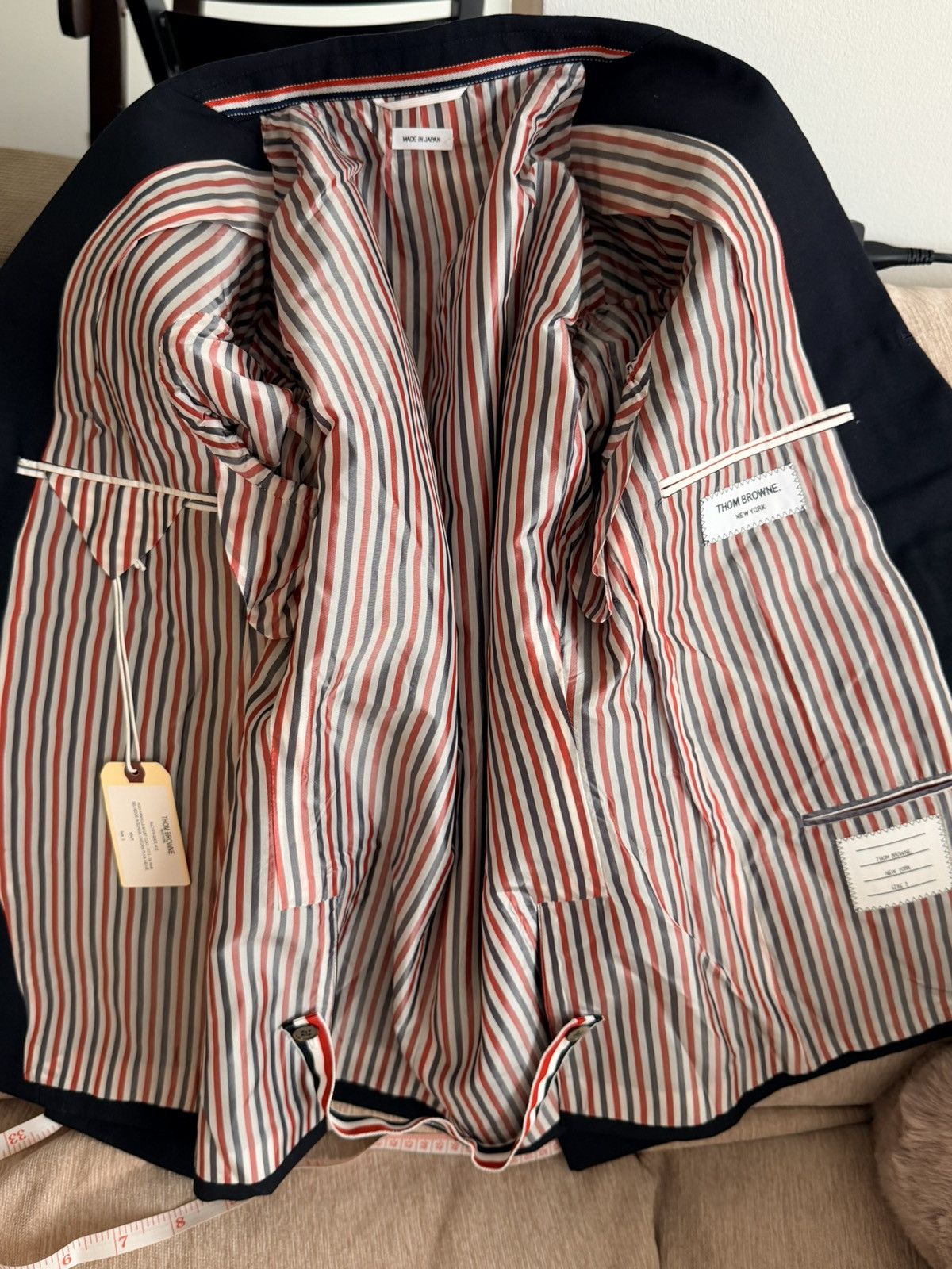 Thom Browne Thom Browne High Armhole Sport Coat Blazer Size 38R - 9 Thumbnail