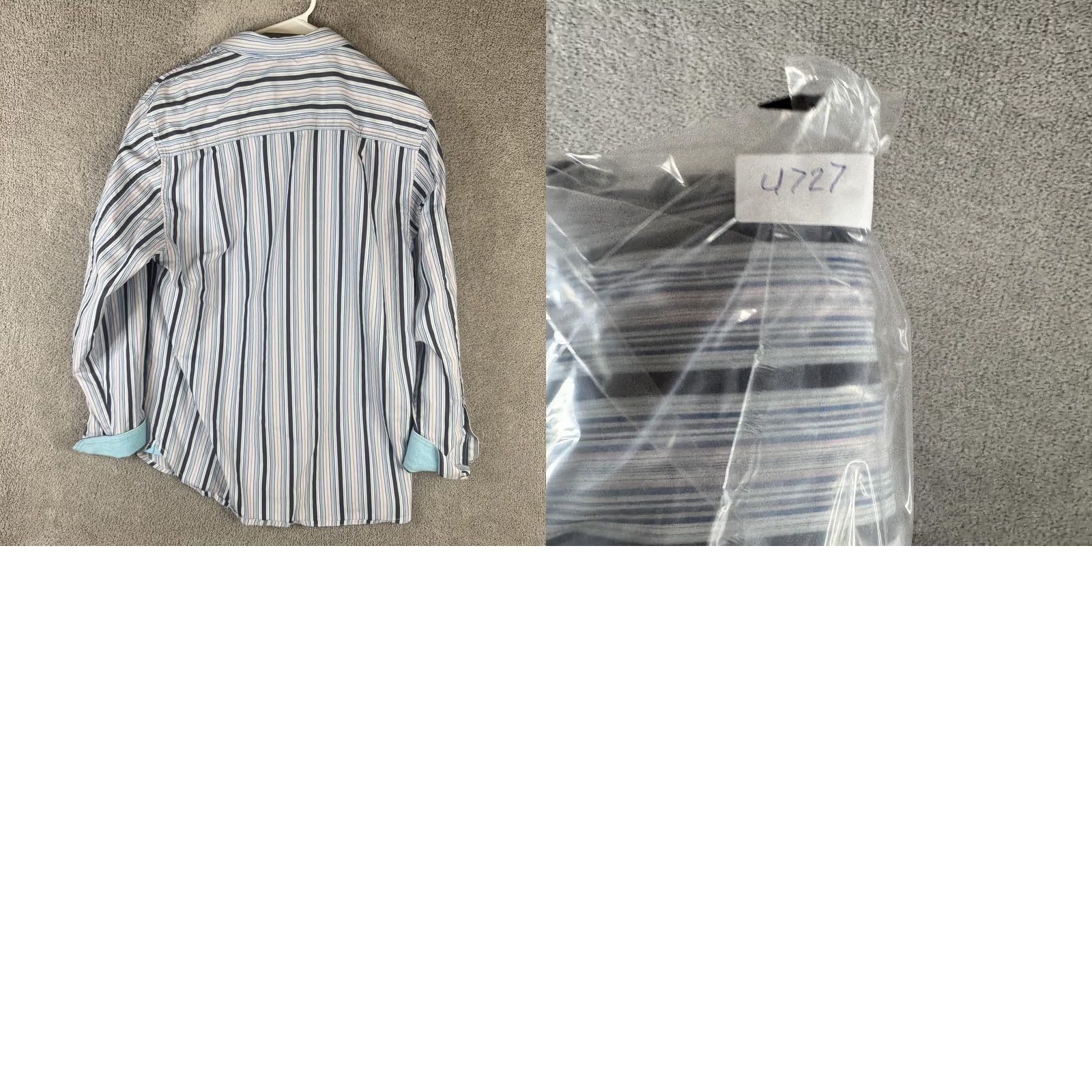 Tommy Bahama Tommy Bahama Shirt Mens M Blue Stripe Island Modern Fit Long Sleeve Cotton Shirt Size US M / EU 48-50 / 2 - 9 Thumbnail