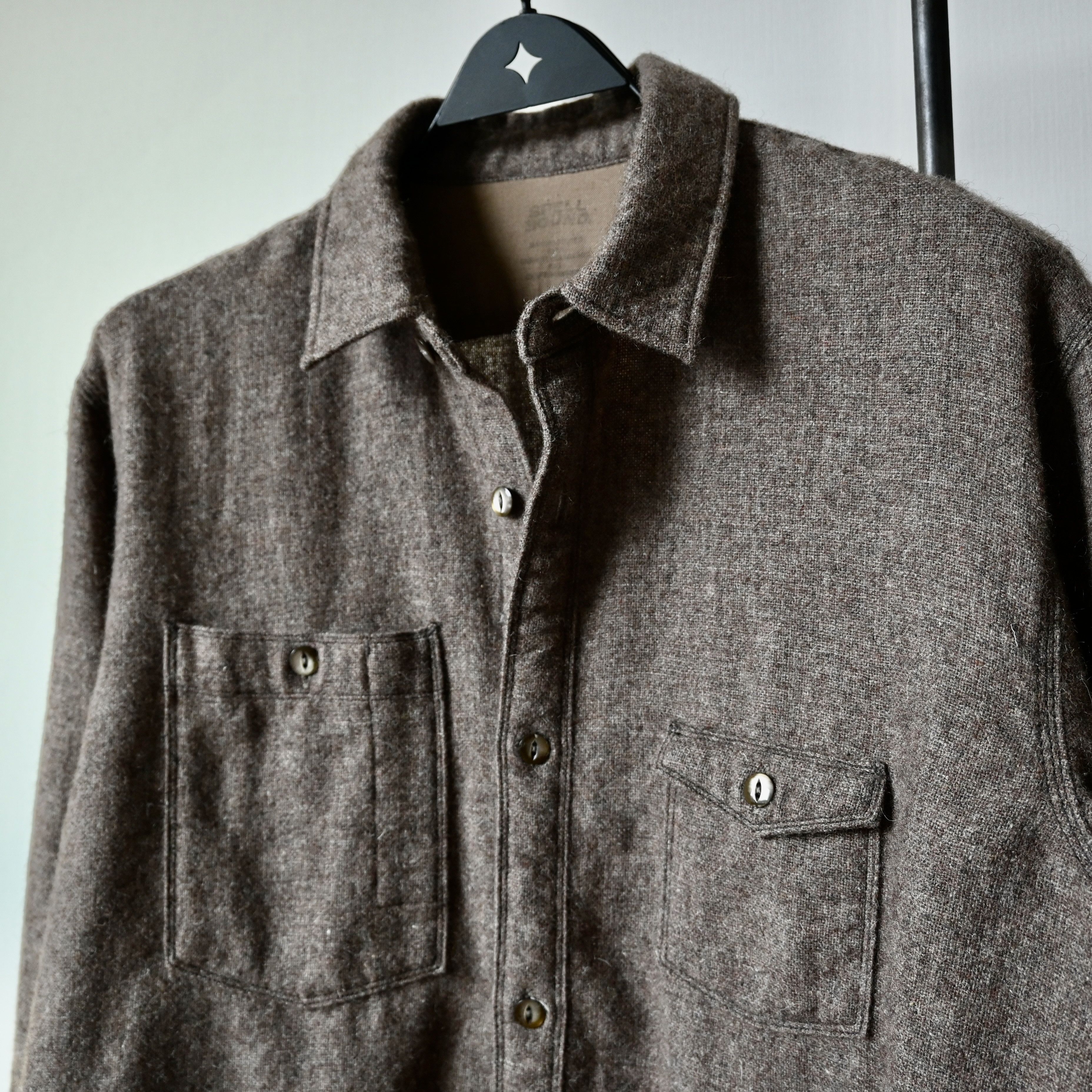 Spellbound SPELLBOUND wool blend fabric work shirt, made in Japan Size US L / EU 52-54 / 3 - 6 Thumbnail