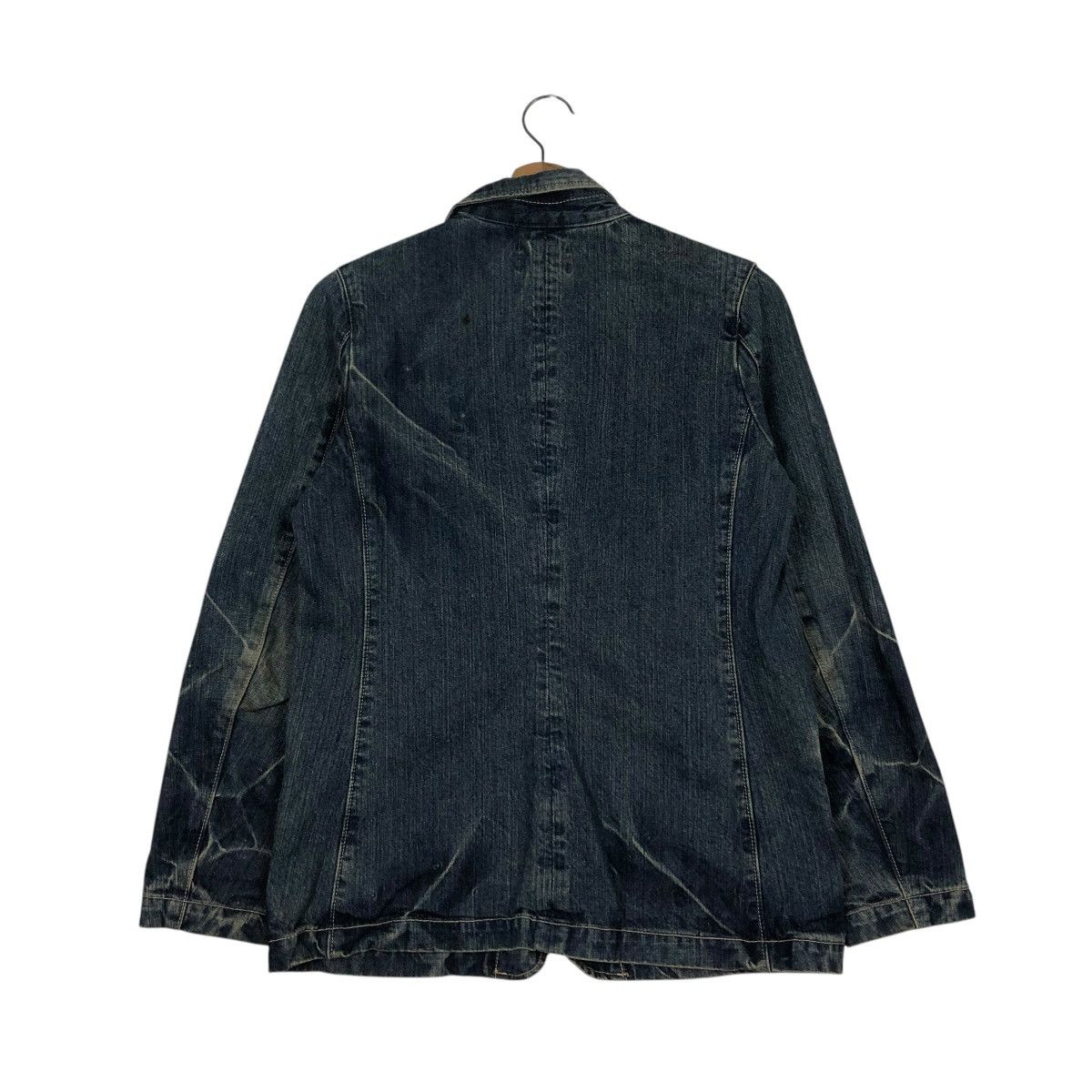 Japanese Brand 🔥VINTAGE CHORE DENIM JACKET BIKER DOMINGO ISSEY MIYAKE Size US S / EU 44-46 / 1 - 10 Thumbnail