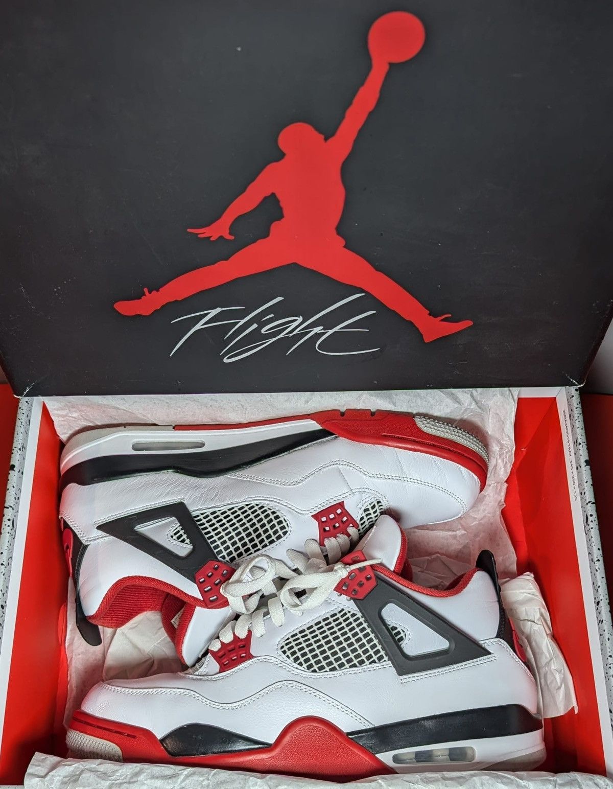 Jordan Brand Size 10 - Jordan 4 Retro OG Fire Red Size US 10 / EU 43 - 9 Thumbnail