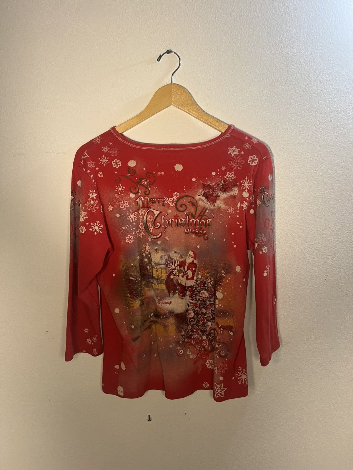 Grunt Style × Vintage Red and white Christmas long sleeve top Size XL / US 12-14 / IT 48-50 - 2 Thumbnail
