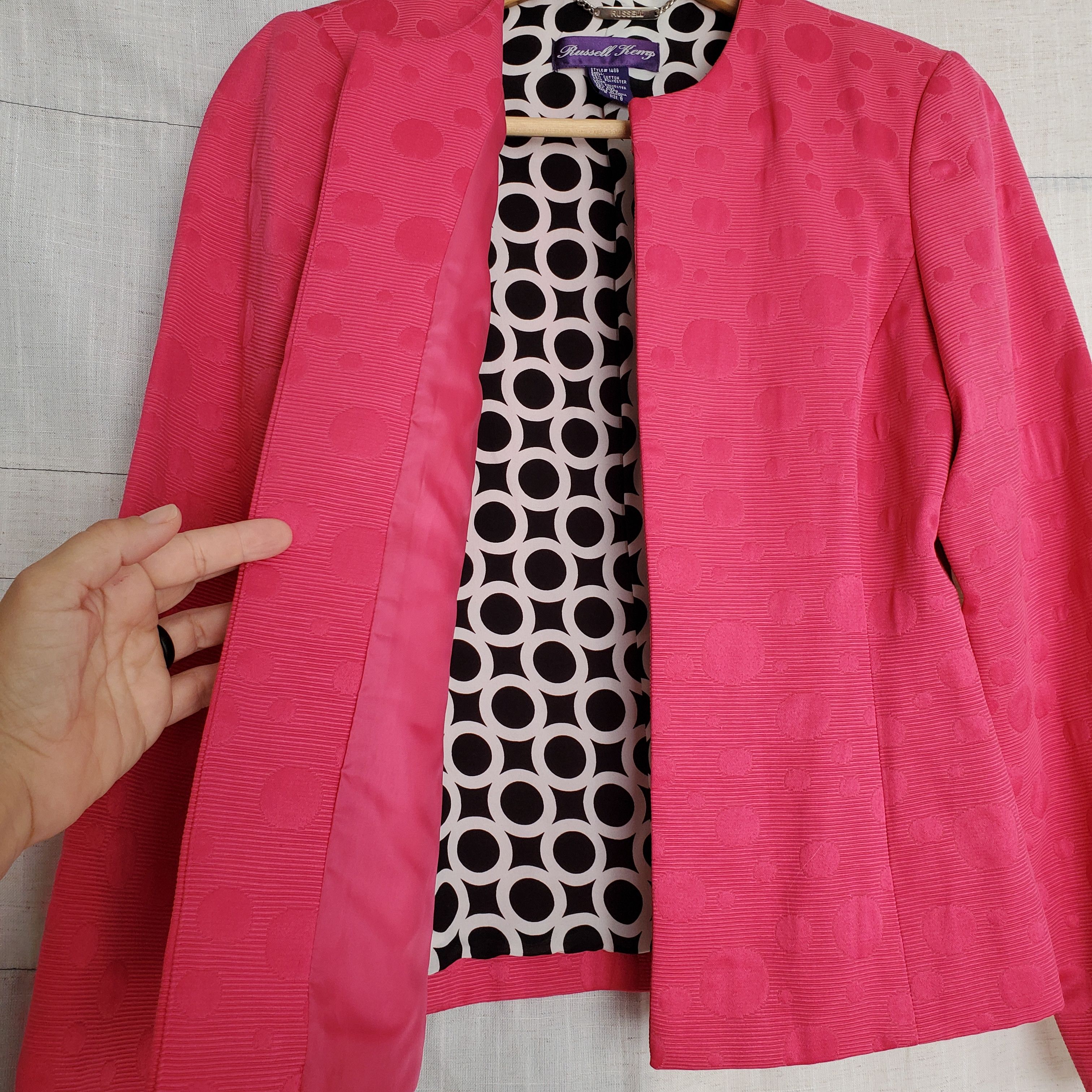 Other Russell Kemp Vintage Pink Jacket With Circle Designs size 8 Size M / US 6-8 / IT 42-44 - 4 Thumbnail