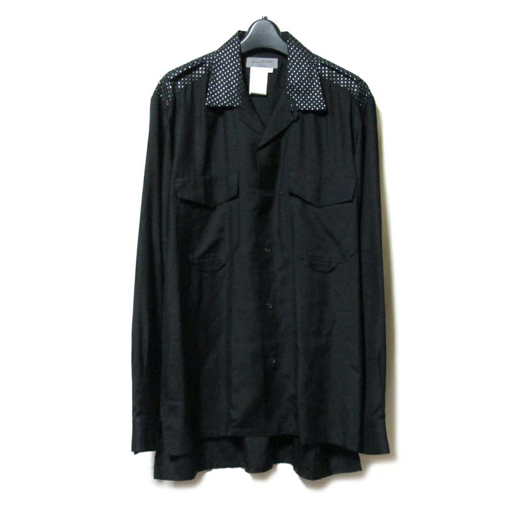 Yohji Yamamoto Yohji Yamamoto POUER HOMME archive cleric wide silk shirt Size US M / EU 48-50 / 2 - 1 Thumbnail