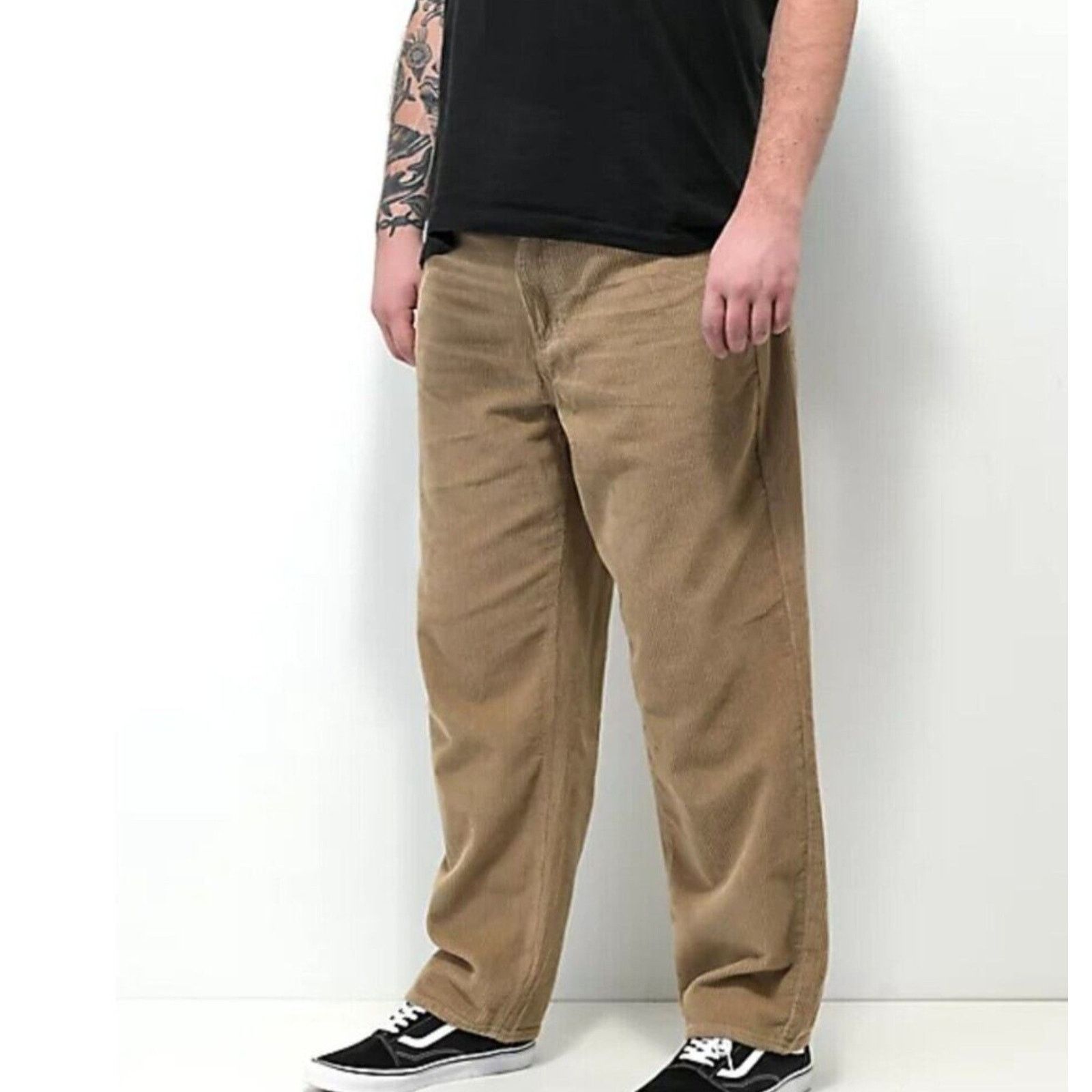 Empyre Empyre Relax 28 Corduroy Skate Loose Embroidered Grunge Y2k Size US 28 / EU 44 - 3 Thumbnail