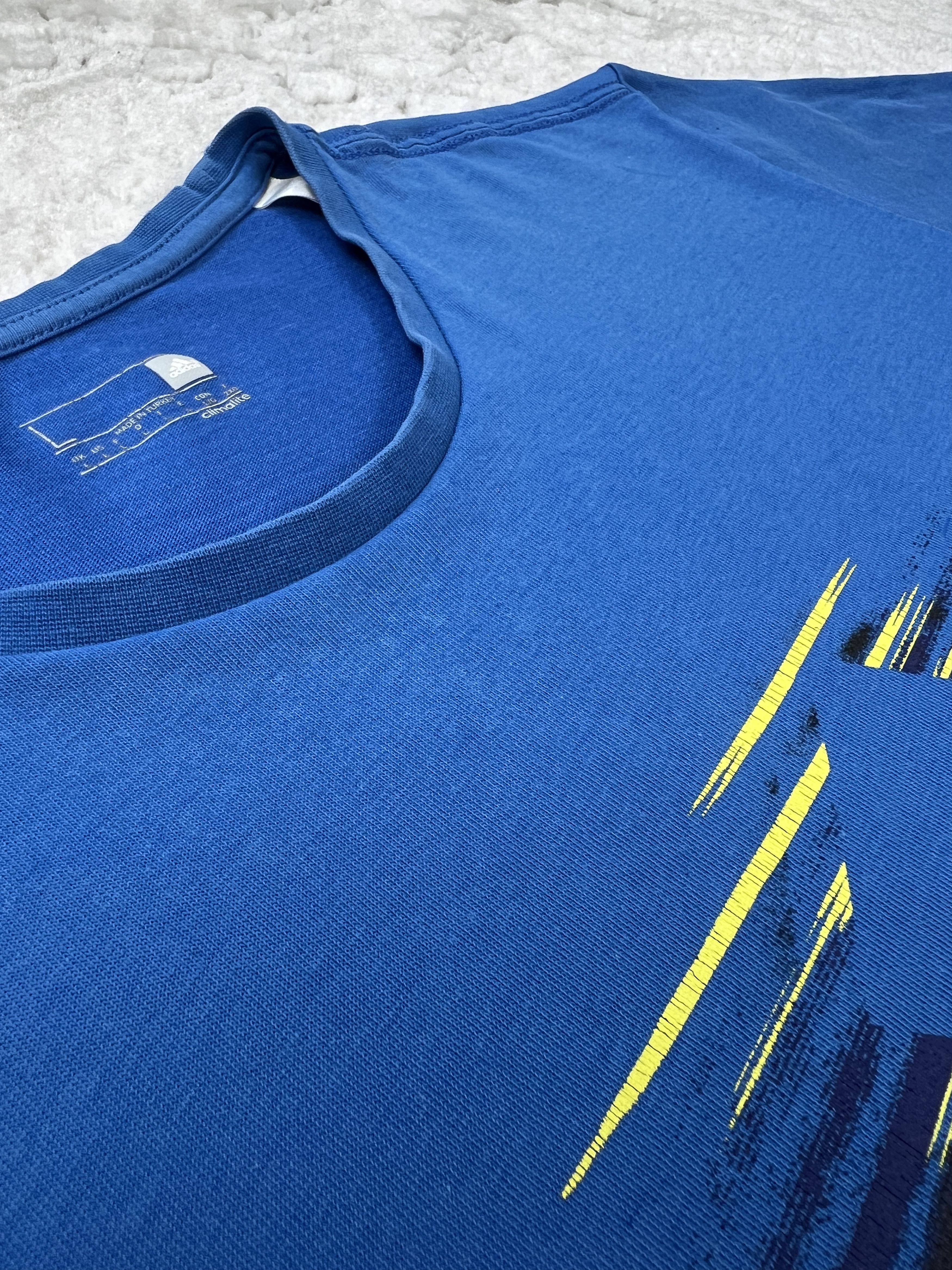 Adidas Adidas Climalite Blue Graphic Logo T-Shirt M/L Size US M / EU 48-50 / 2 - 8 Thumbnail