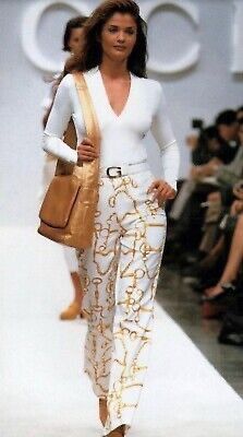 Gucci Vintage 1990 Gucci Horsebit High Waisted Coral Jeans Retro Size 30" / US 8 / IT 44 - 11 Thumbnail