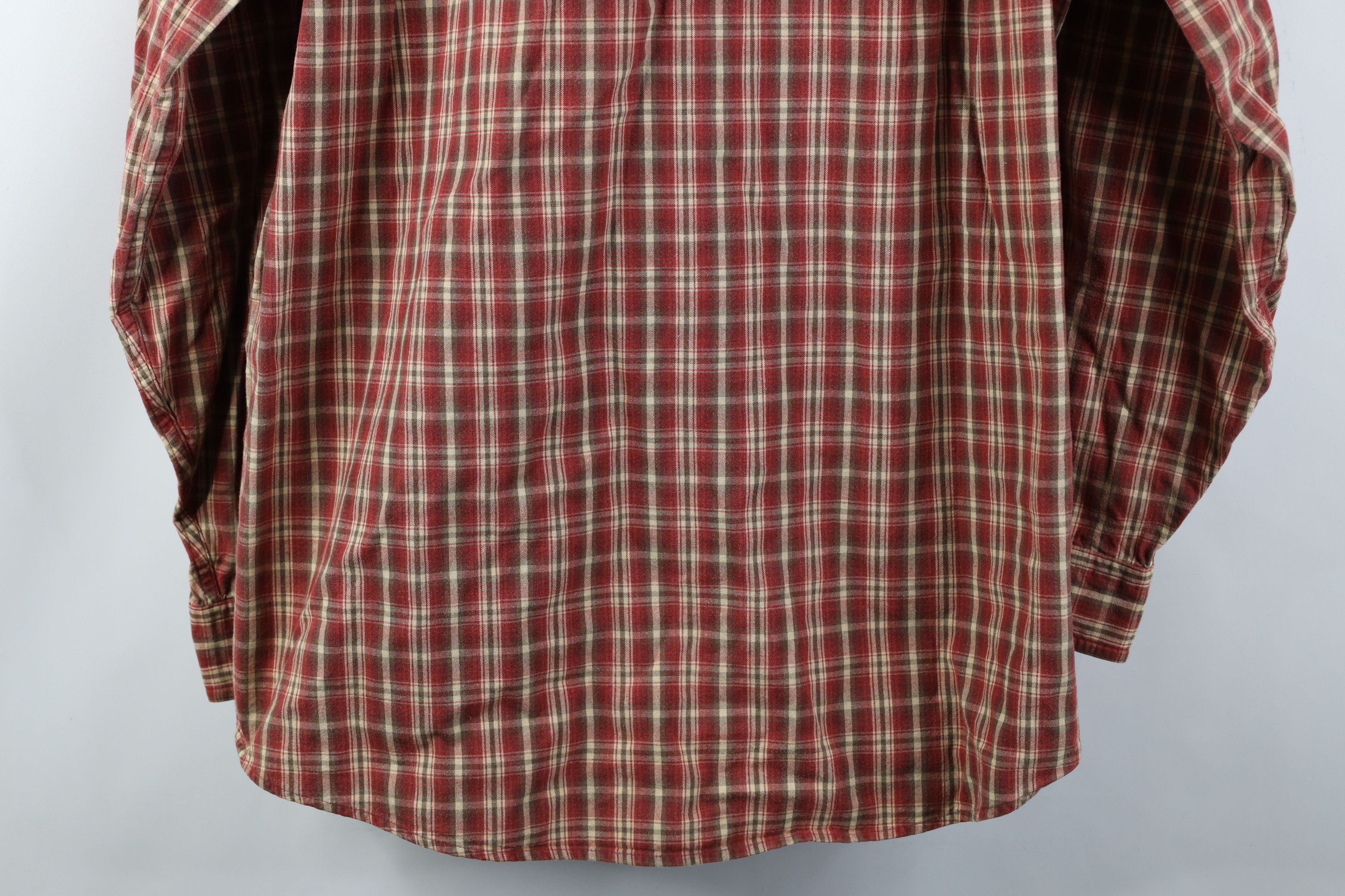 L.L. Bean Vintage LL Bean Canvas Collared Button Down Shirt Plaid Size US L / EU 52-54 / 3 - 10 Thumbnail