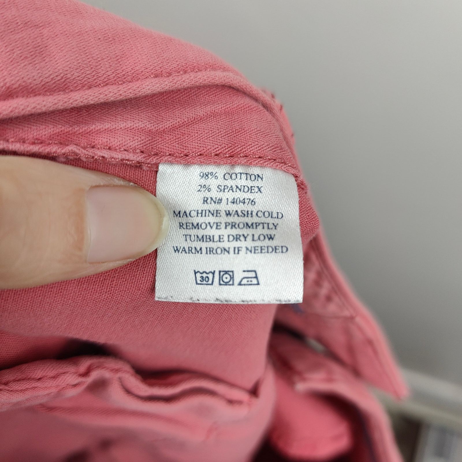 Faherty Faherty Chino Shorts Mens 36 Coral Pink Cotton Stretch 9" Size US 36 / EU 52 - 9 Thumbnail