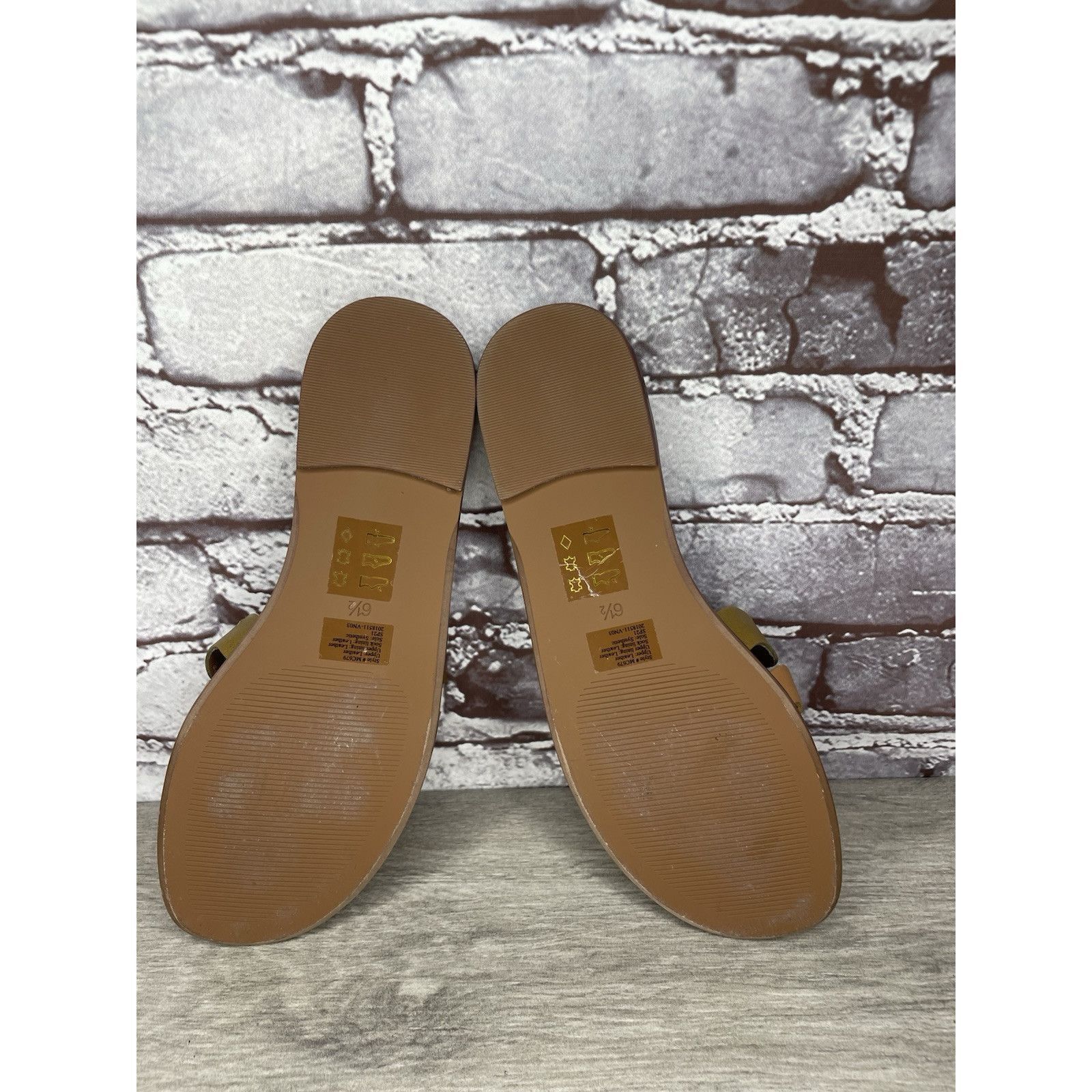 Madewell Madewell Brown Green Wavy Snake Embossed Leather Slides Flat Size US 6.5 / IT 36.5 - 11 Thumbnail
