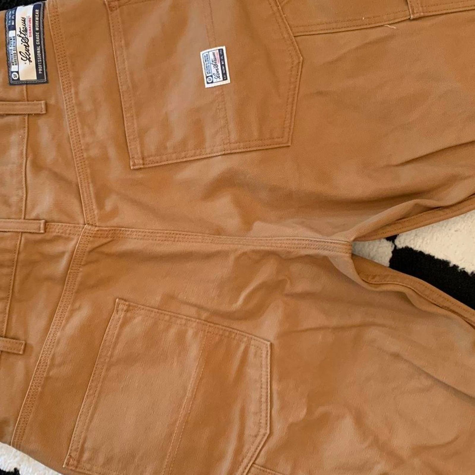 Levi's Levi's Carpenter Double Knee Tan Canvas Pants Size US 36 / EU 52 - 5 Thumbnail