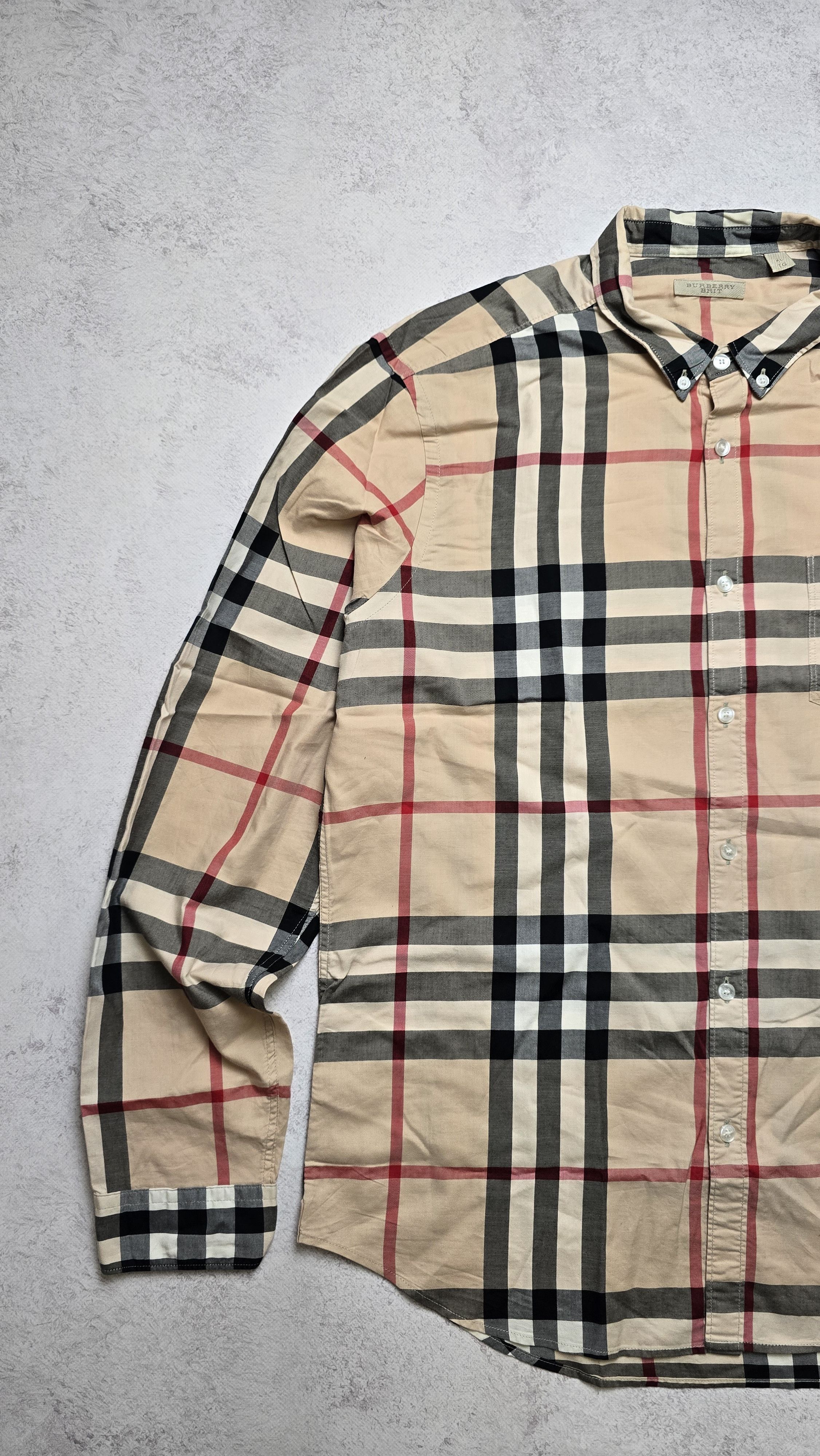 Burberry Burberry Brit Nova Check Shirt Long Sleeve Luxury Size US XL / EU 56 / 4 - 6 Thumbnail