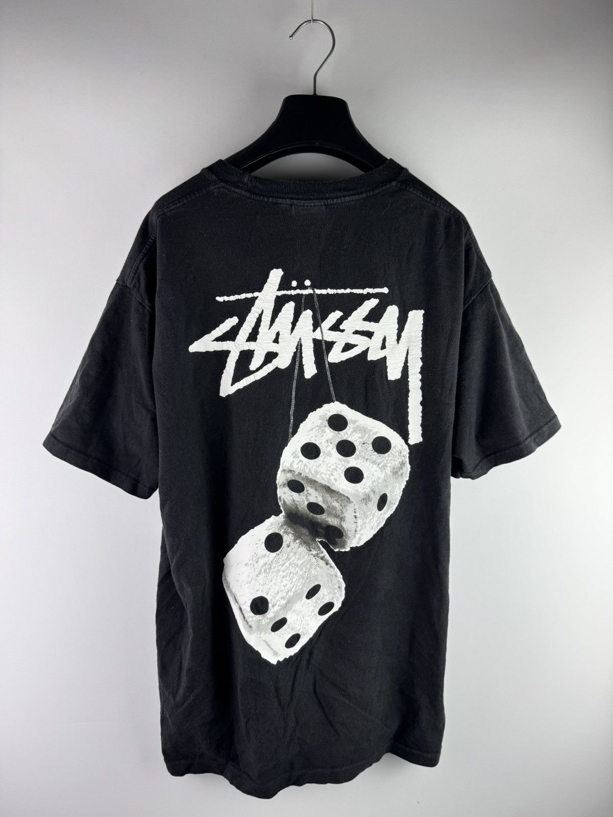 Stussy Vintage Stussy Fuzzy Dice T-Shirt Black Size US L / EU 52-54 / 3 - 1 Thumbnail