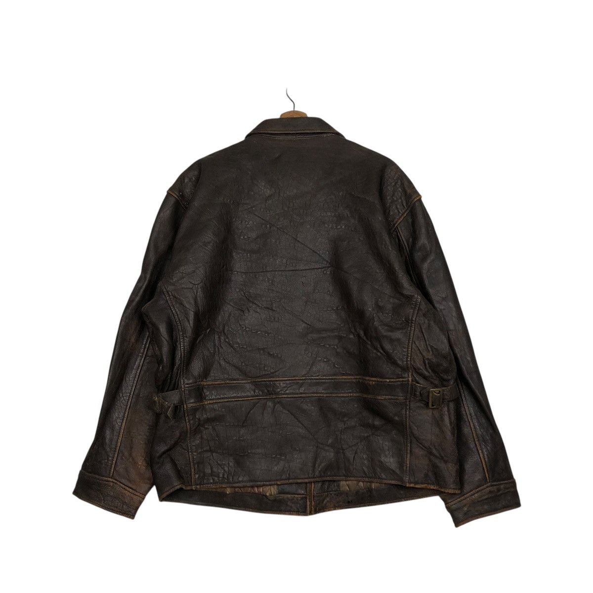 Japanese Brand 🔥VINTAGE LEATHER JACKET BIKER UNO UOMO ISSEY MIYAKE Size US L / EU 52-54 / 3 - 10 Thumbnail
