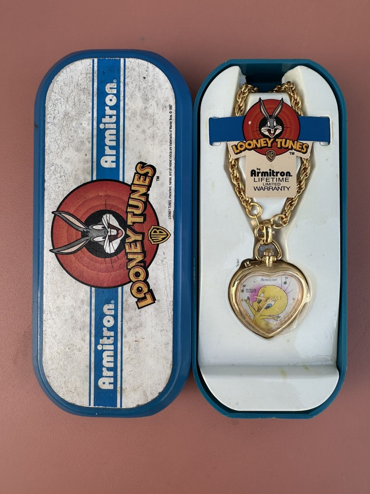 Warner Bros 1997 Armitron Looney Toons Necklace Watch Tweety Bird Size ONE SIZE - 1 Thumbnail