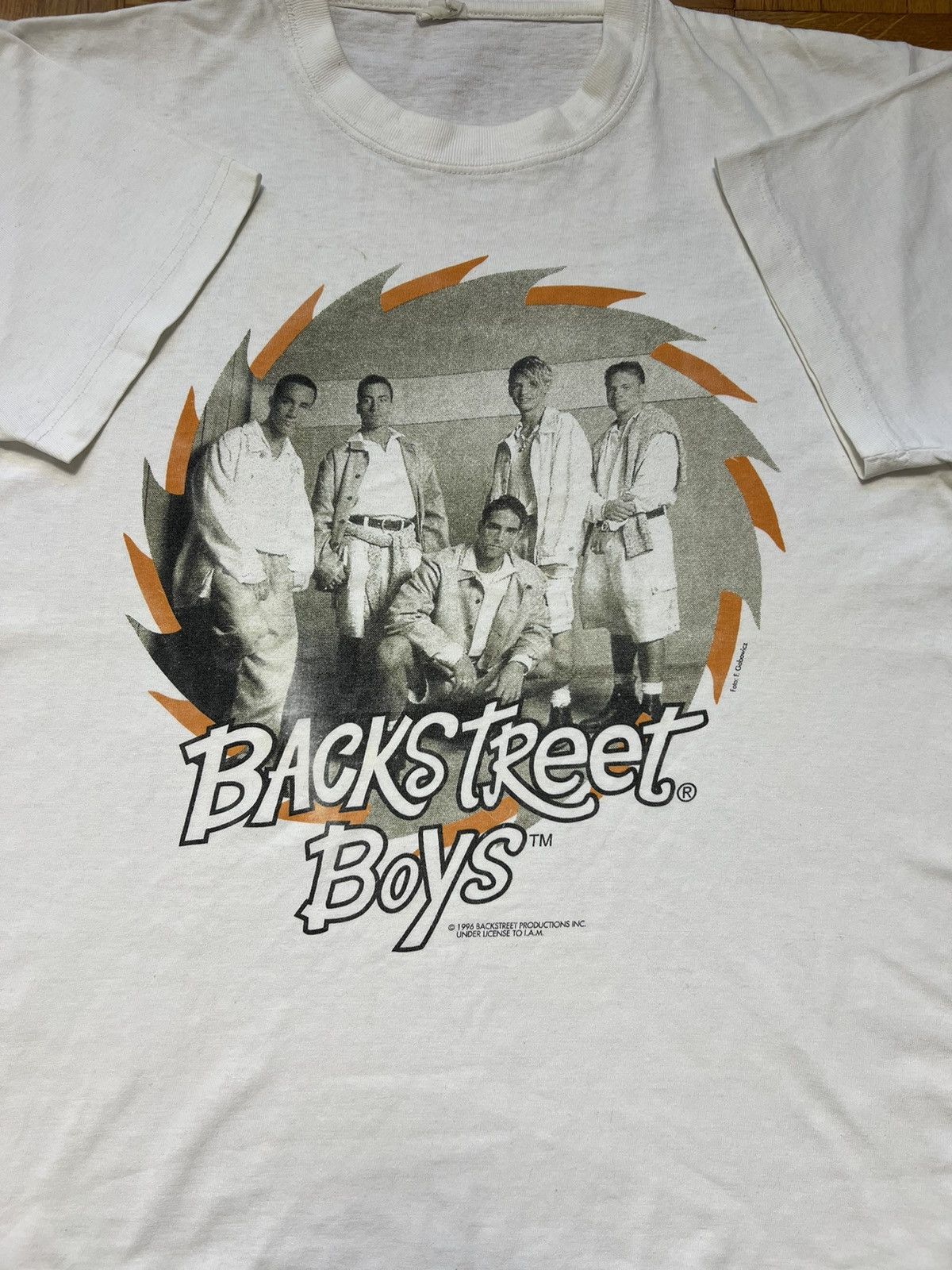 Band Tees × Vintage Backstreet Boys 1996 vintage tshirt white 90’s rare Size US M / EU 48-50 / 2 - 3 Thumbnail