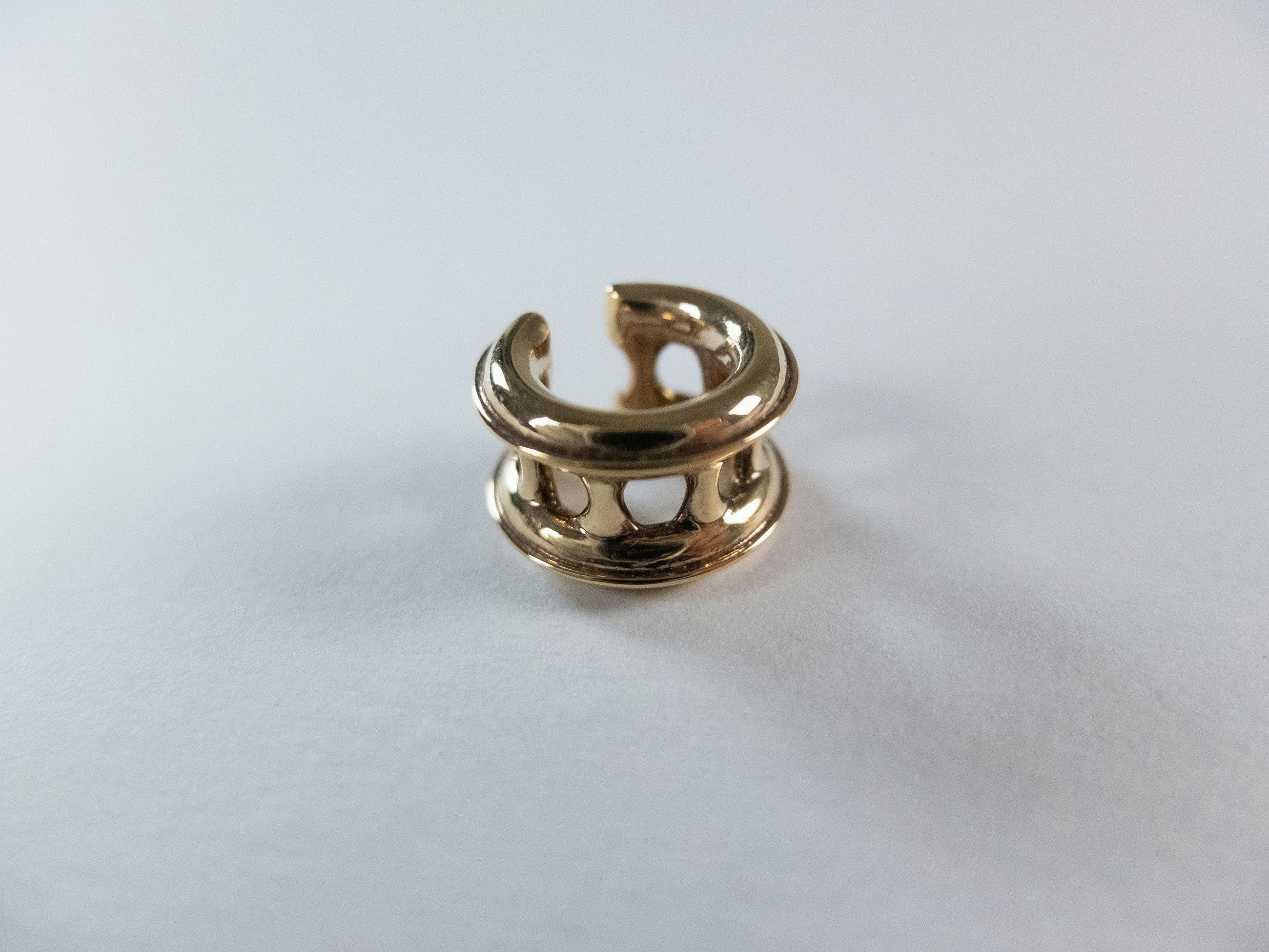 Bottega Veneta BOTTEGA VENETA gold plated Sterling silver single ear cuff Size ONE SIZE - 1 Thumbnail