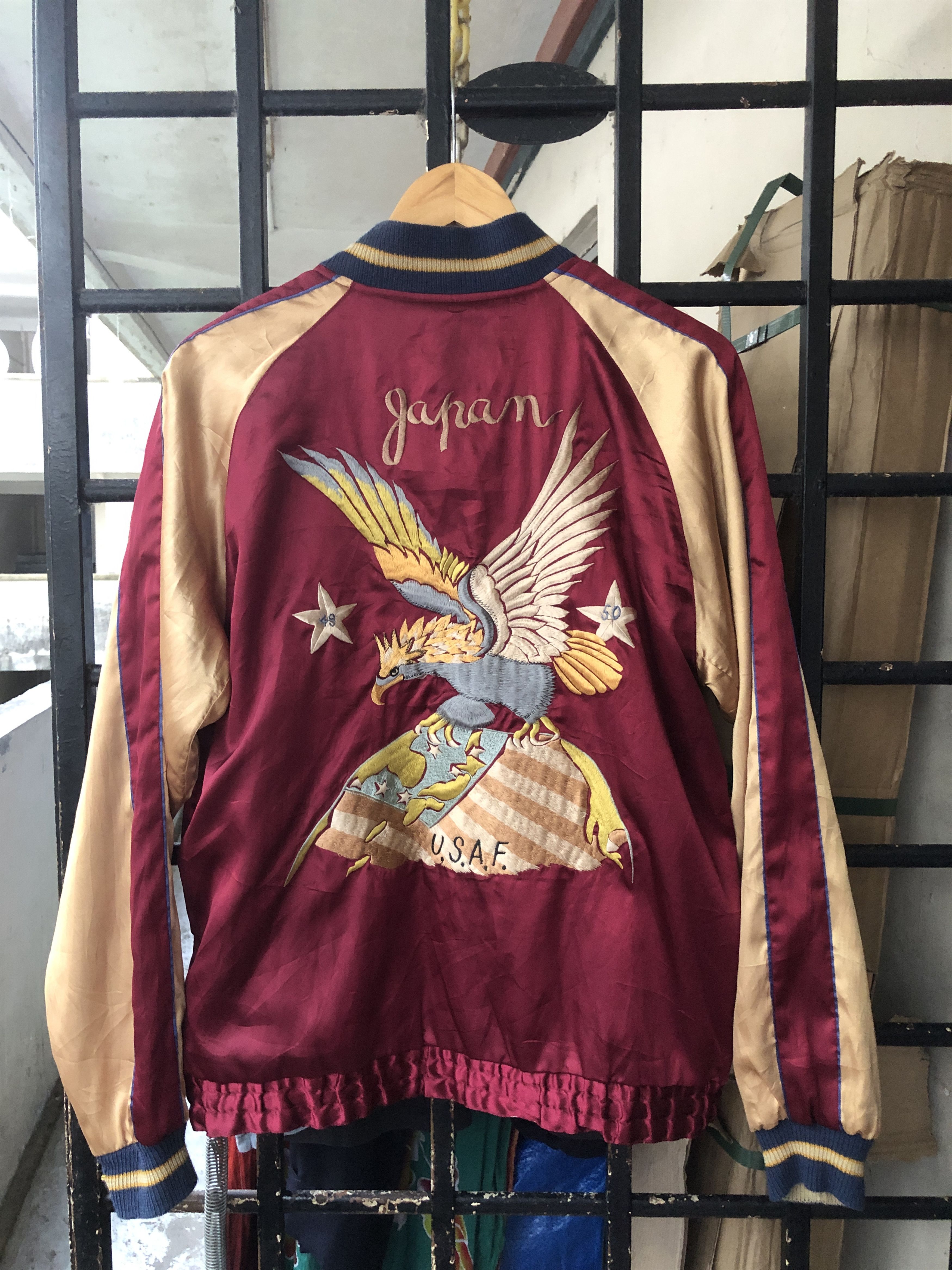 Tailor Toyo Vintage Tailor Toyo USAF Reversible Sukajan Jacket Size US L / EU 52-54 / 3 - 4 Thumbnail